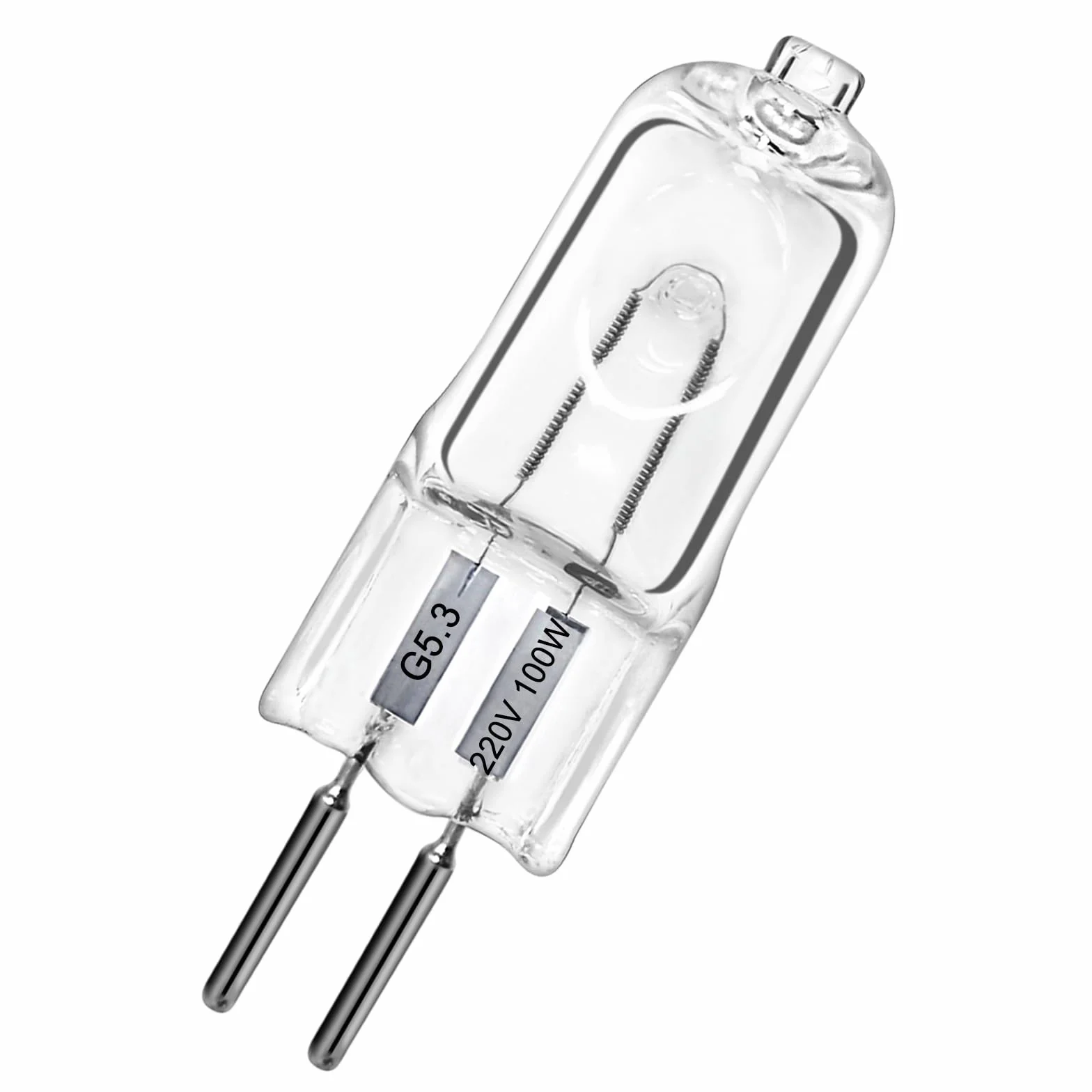 Ampoules halogènes G5.3 220V 100W blanc chaud 2700K dimmable paquet de 12