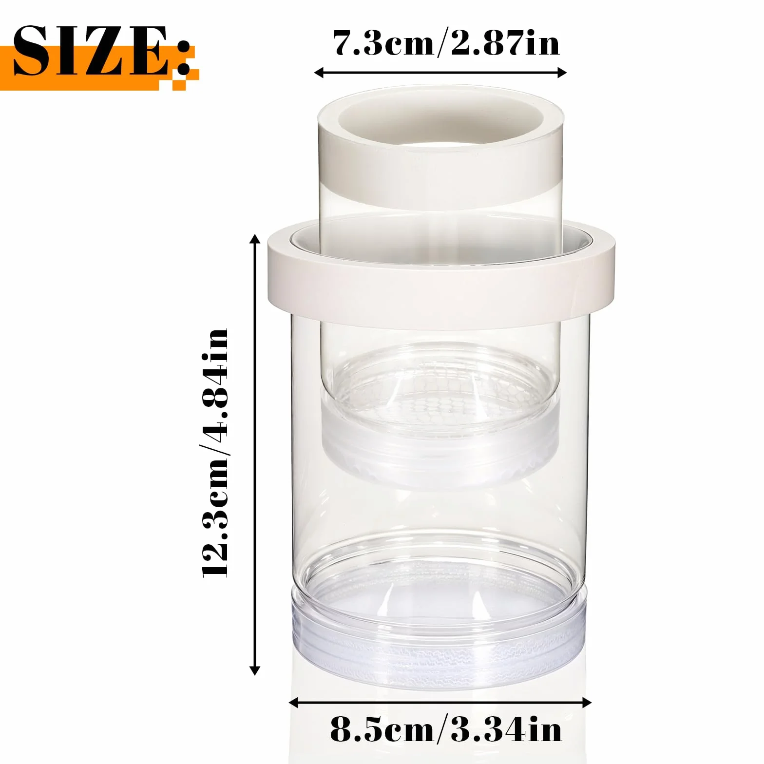 Boîte d'élevage flottante en plastique pour aquarium, séparateur de poissons, incubateur transparent pour crevettes betta