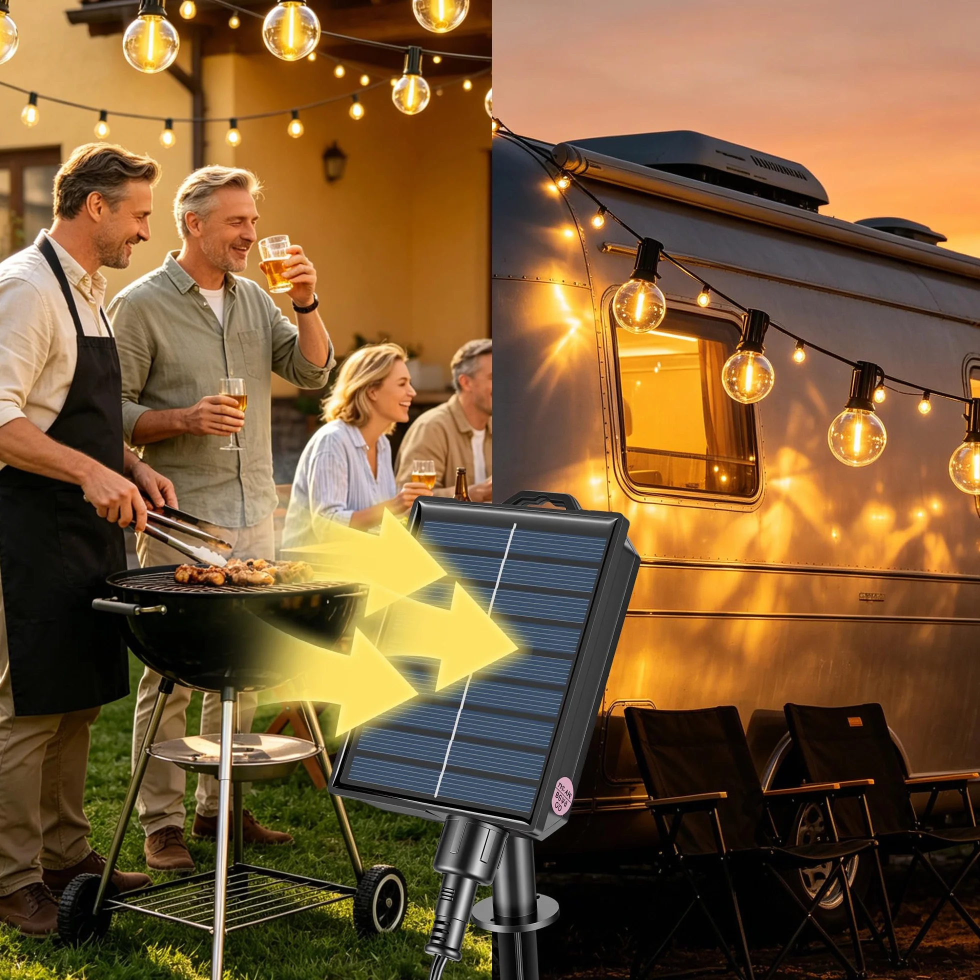 Guirlande Lumineuse LED Solaire Exterieure 10M IP44 avec Télécommande