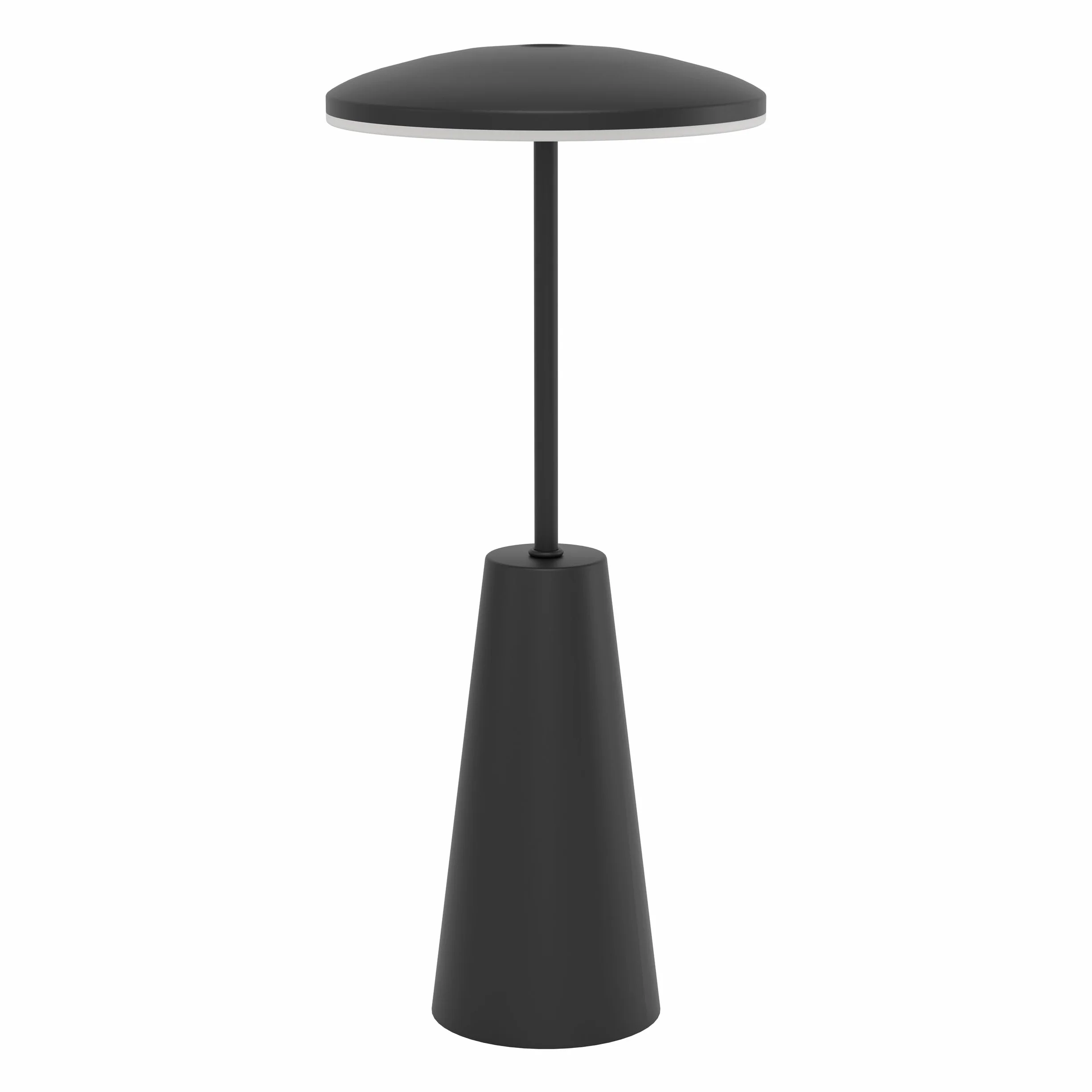 Eglo Lampe de table extérieure LED Piccola avec toucher dimmable, lumière réglable, métal noir, IP54
