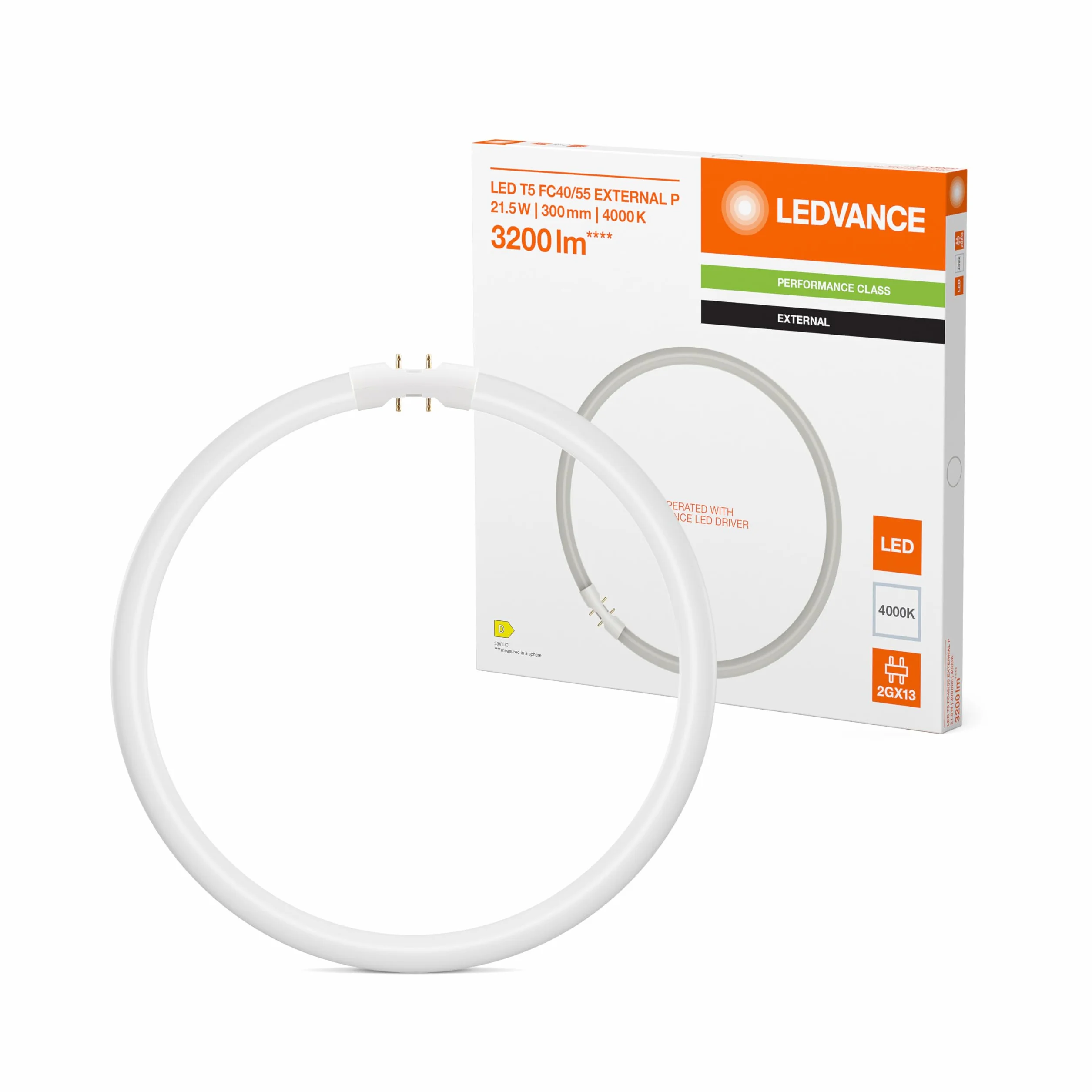 Ledvance LED T5 circulaire 21,5 W 4000 K 2GX13 externe