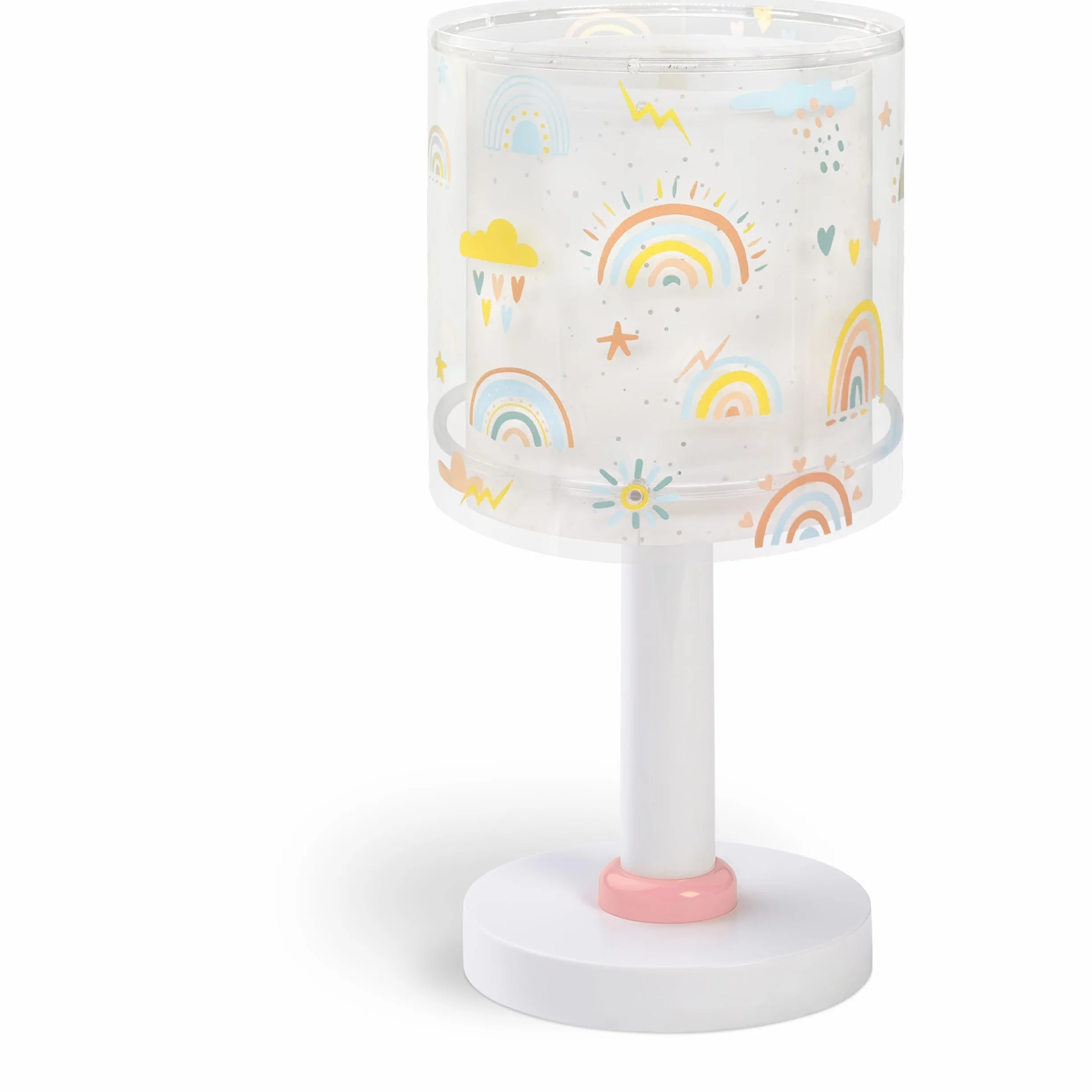 Dalber Lampe de chevet enfant Rainbow arc-en-ciel G4 LED 4 W Rose