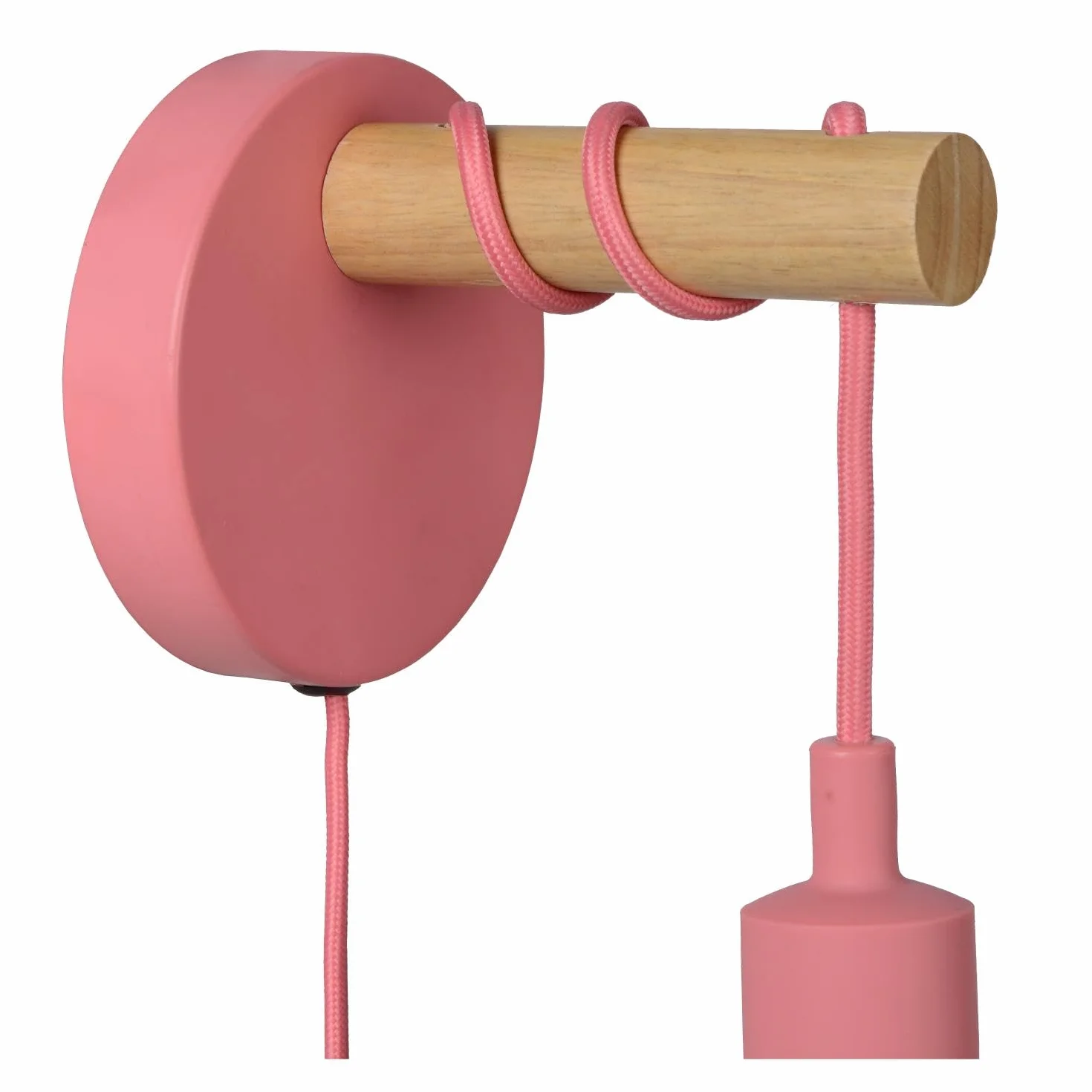 LUCIDE POLA Applique murale Rose Ø 12 cm 1xE27