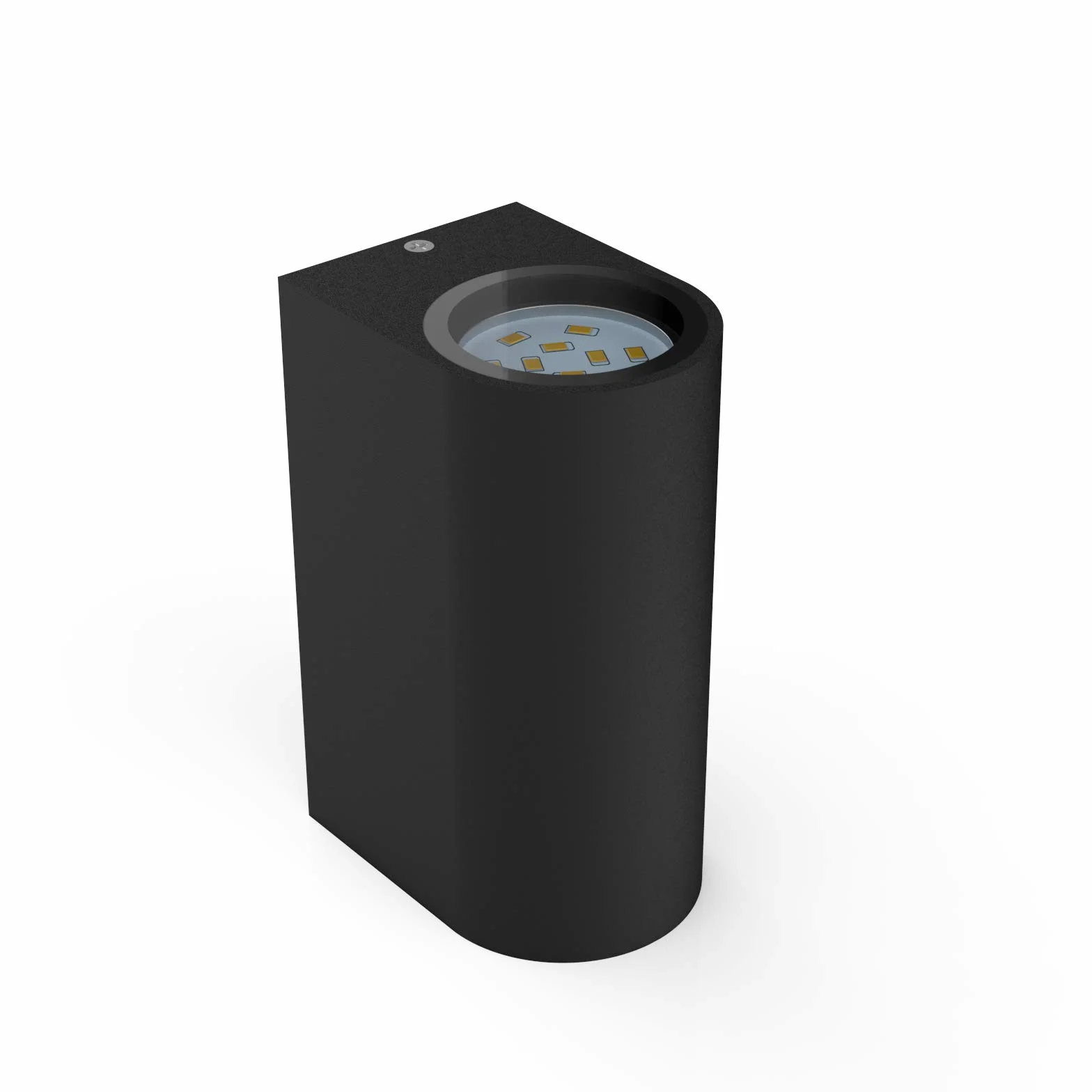 B.K.Licht applique murale LED extérieur intérieur GU10 2x5W 400lm IP44 noir