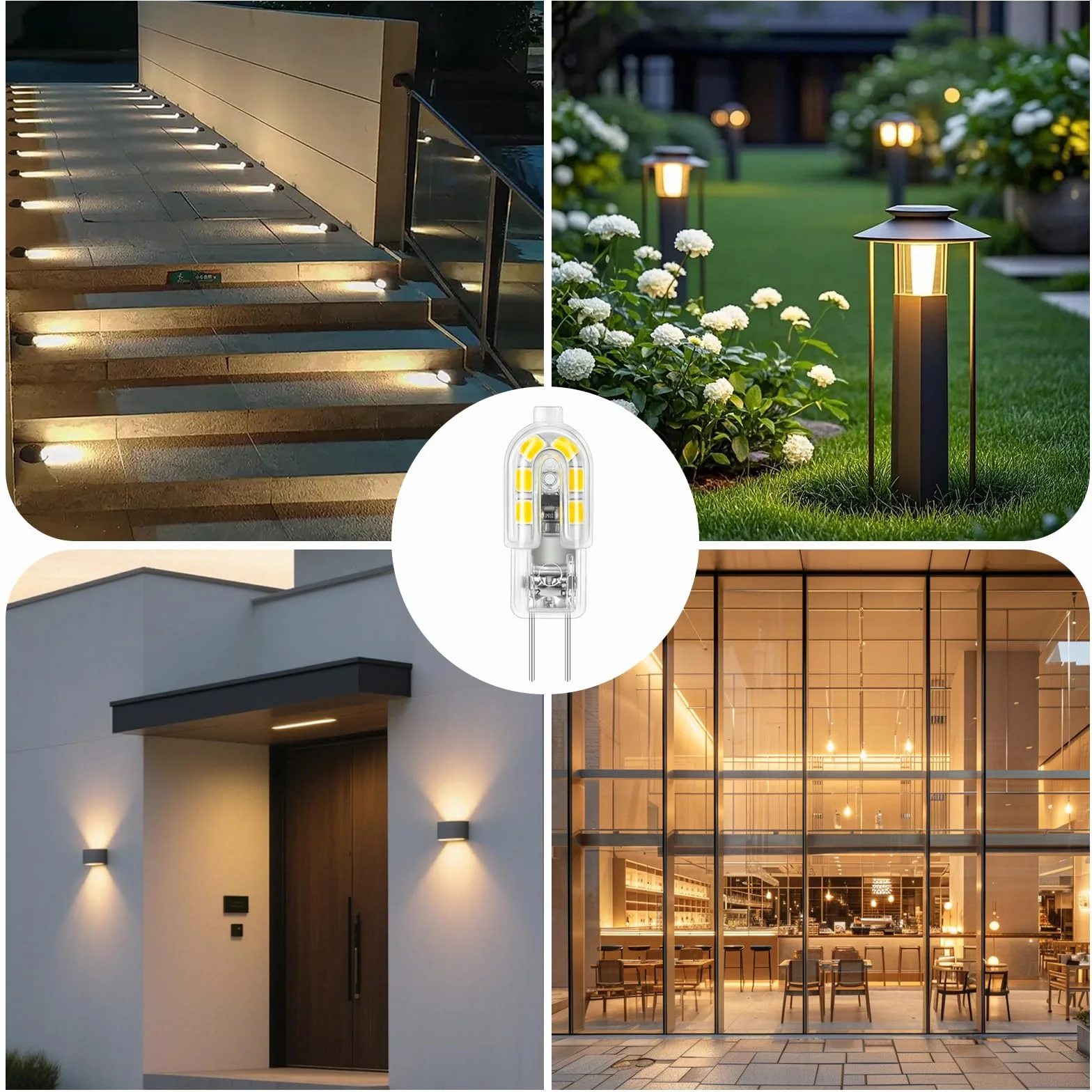 GY Ampoule G4 LED 1W Équivalent 20W 173LM Blanc Chaud 3000K 12V AC/DC Non-Dimmable Lot de 6