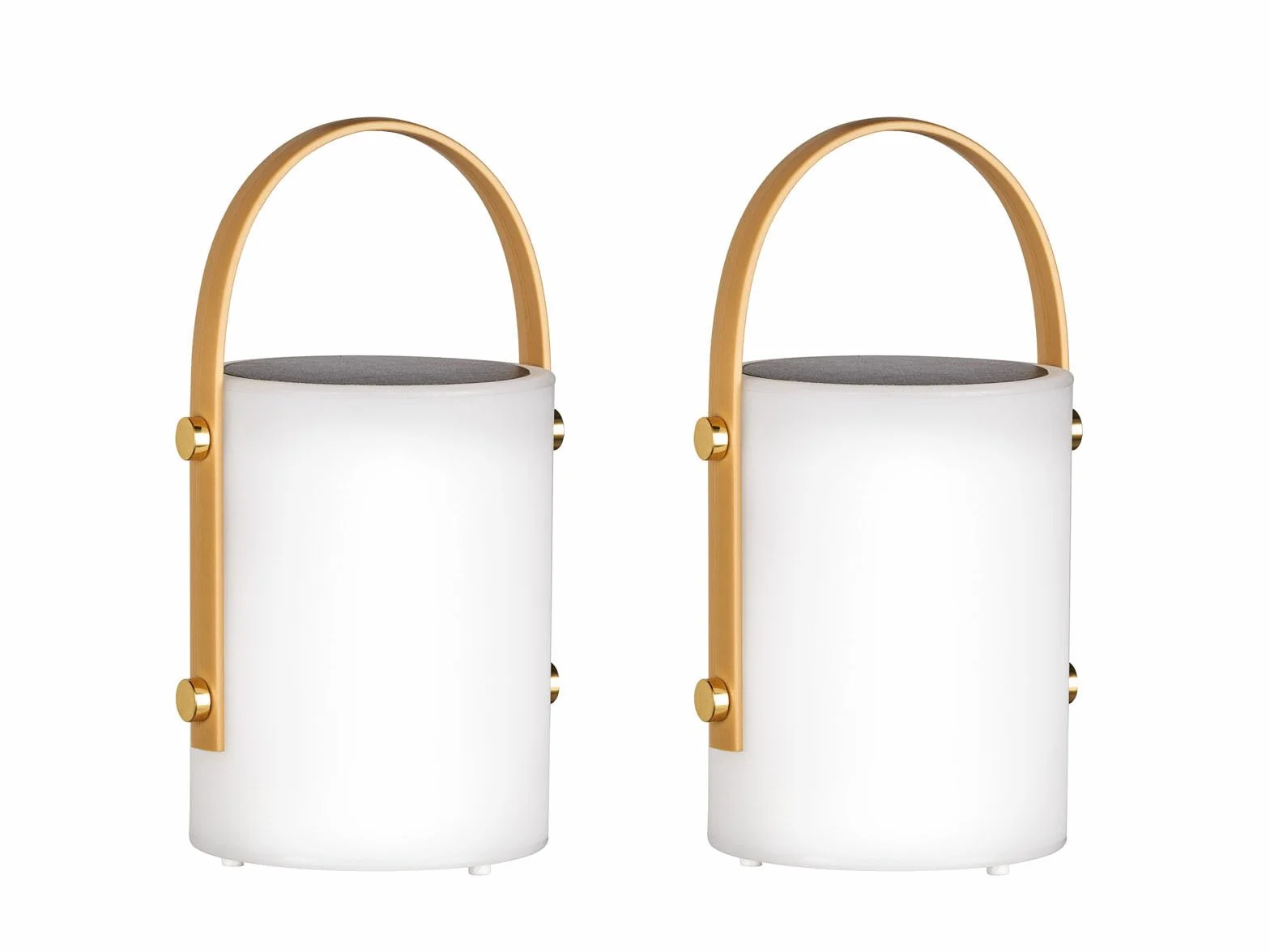 Lampes de table solaires d'extérieur 24 cm RVB avec télécommande Lot de 2