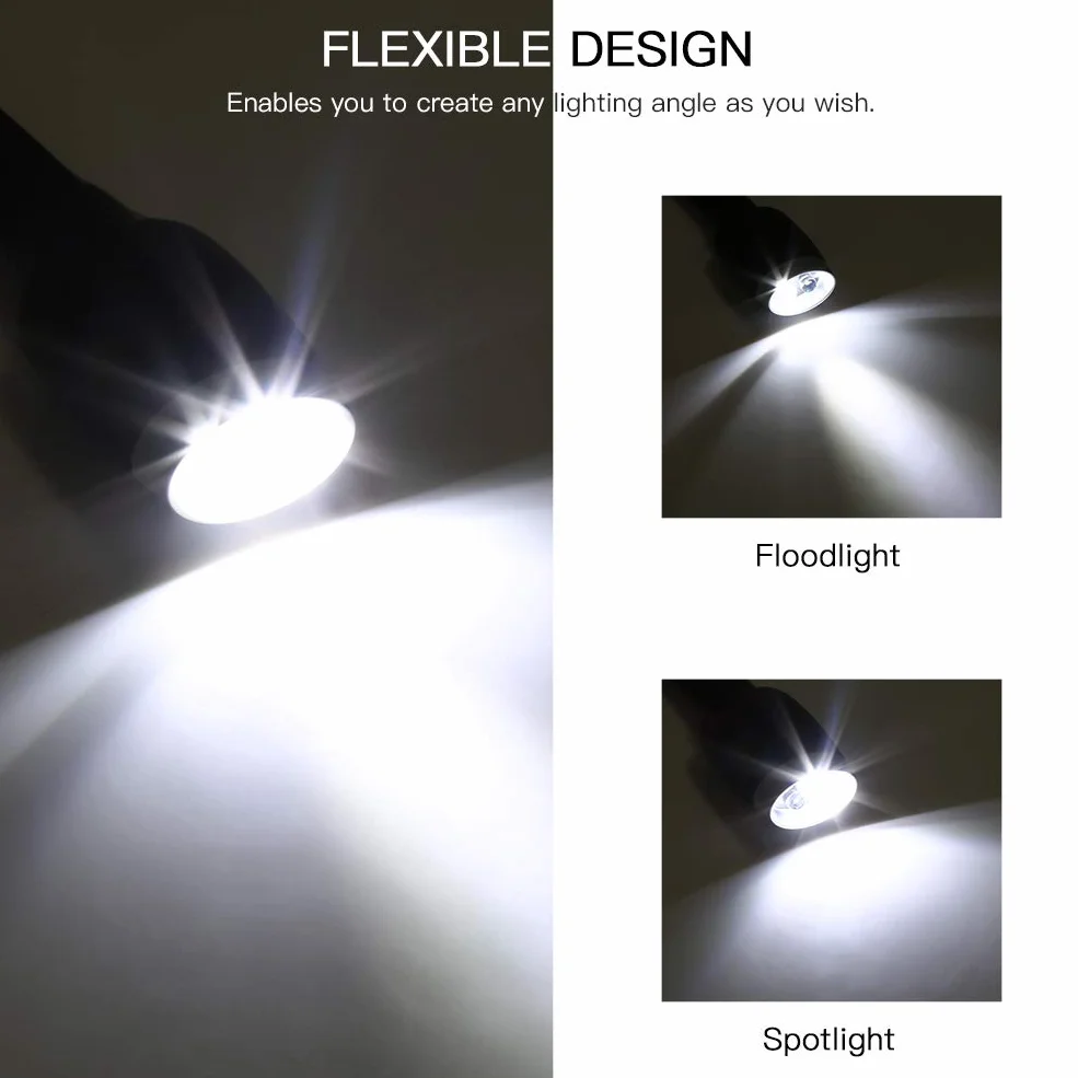 LEDGLE Lampe de Travail LED Rechargeable Autour du Cou 6 Modes