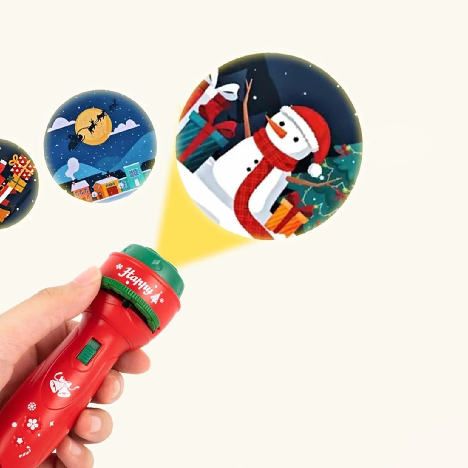 Lampe Torche Enfant 24 Motifs Projecteur Veilleuse Nuit Fêtes Noël Cadeau Anniversaire