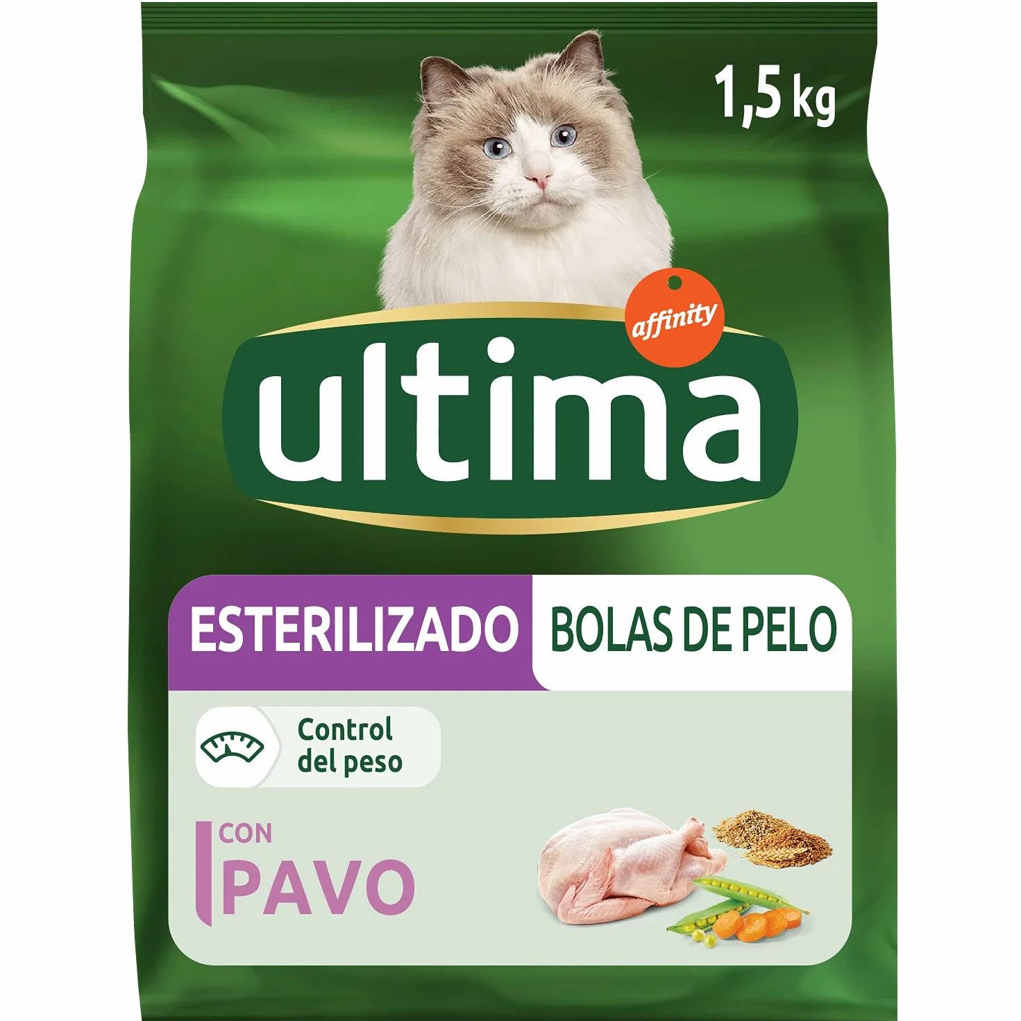Ultima Cat stérilisé contrôle Boules pel0 1,5 kg