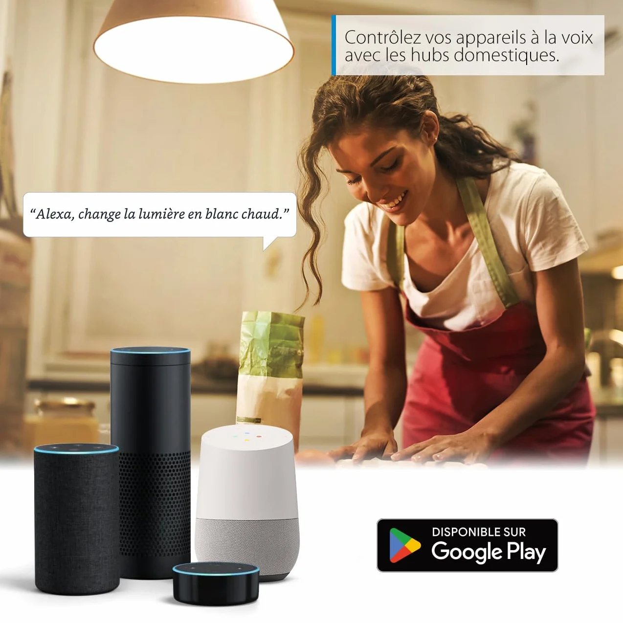 Ampoule LED WiFi Intelligente E27 12W RGB Givré Compatible Google Home Alexa Tuya 2 Packs