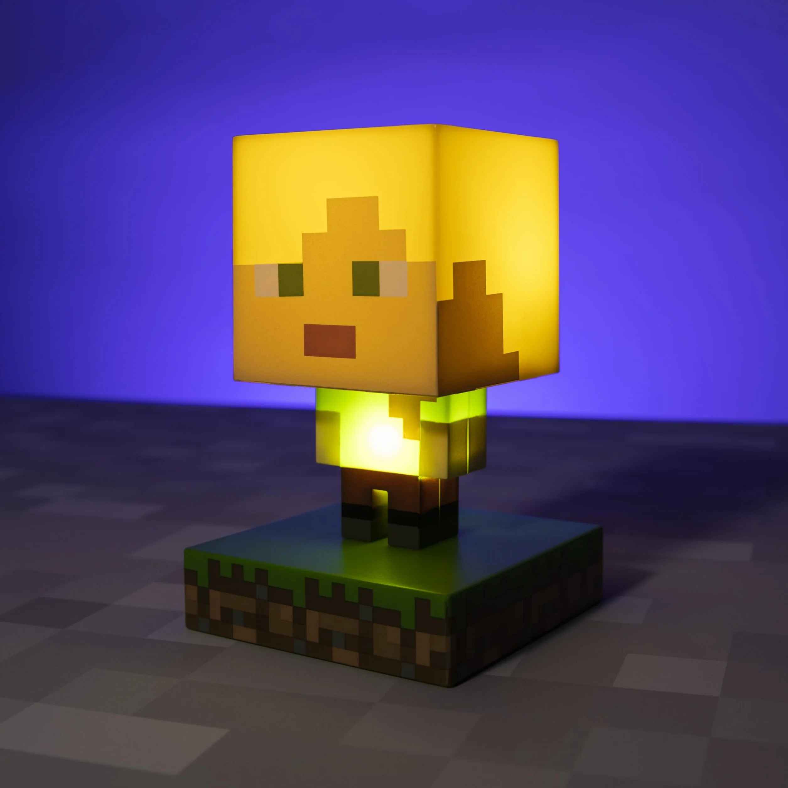 Paladone Lumière Icone Minecraft Alex BDP Mini Veilleuse Pixelisée Lumineuse Multicolore