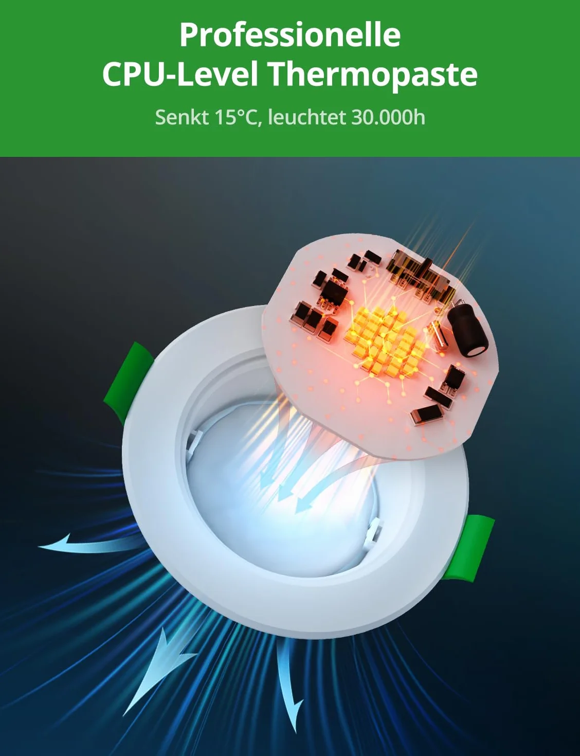HOMEOW Lot de 20 Spots LED Encastrables Extra Plats 5W 68-80mm IP44 Blanc Chaud 2700K Blanc Neutre 4000K Blanc Froid 6000K