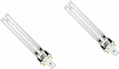 Lot de 2 Ampoules UV 9W G23 pour Filtre d'Étang UVC et Clarificateurs