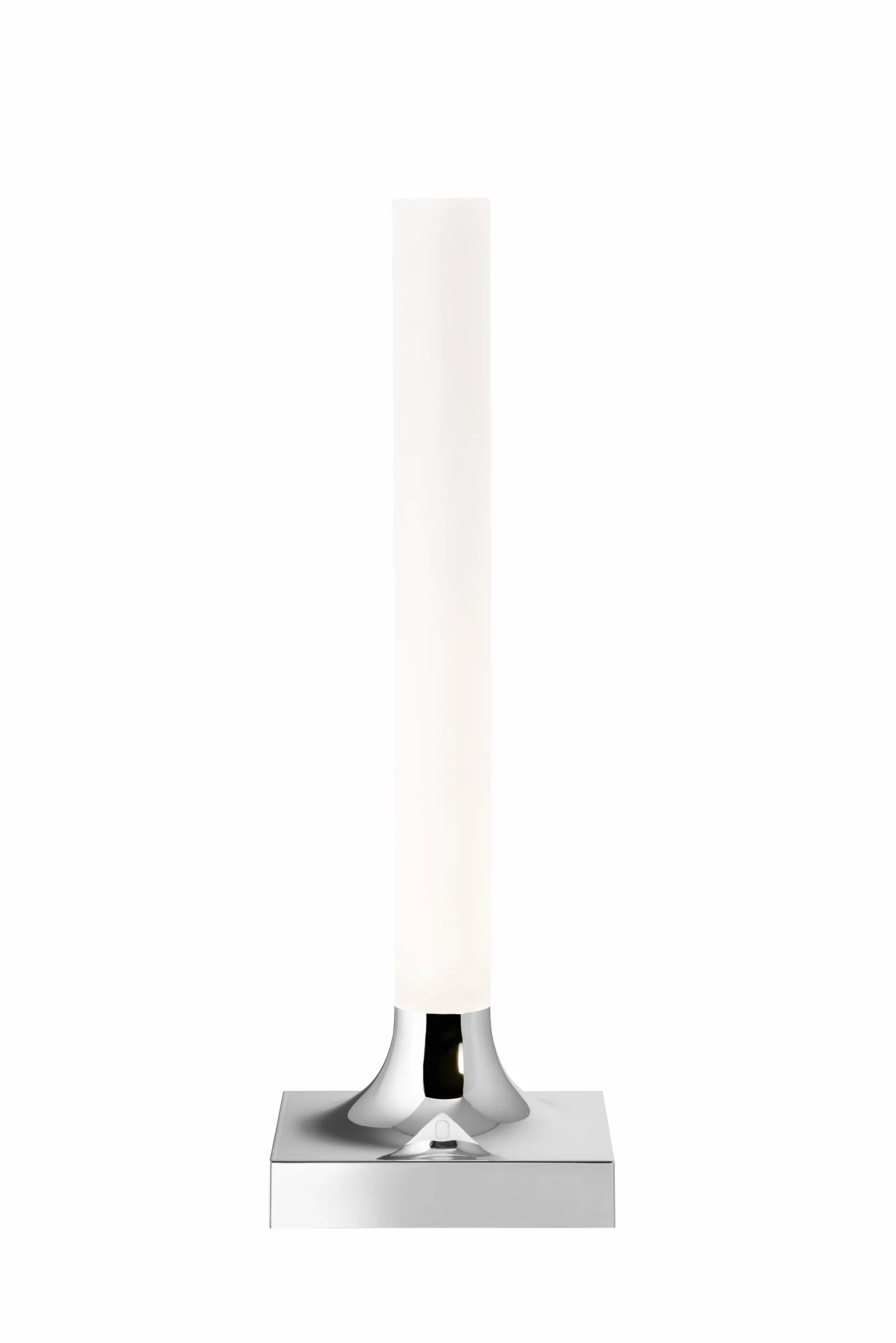 Kartell Goodnight Outdoor Lampe de table à batterie avec variateur de lumière H 29 cm Chrome brillant