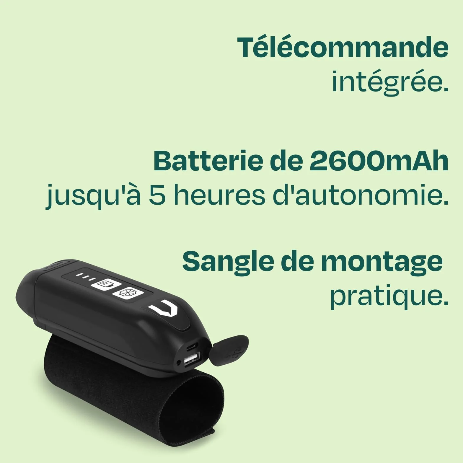 VONROC Éclairage LED Parasol Rechargeable 15 Bandes LED Batterie 2600 mAh Lumière Extérieure Jardin Terrasse Camping GP855AA