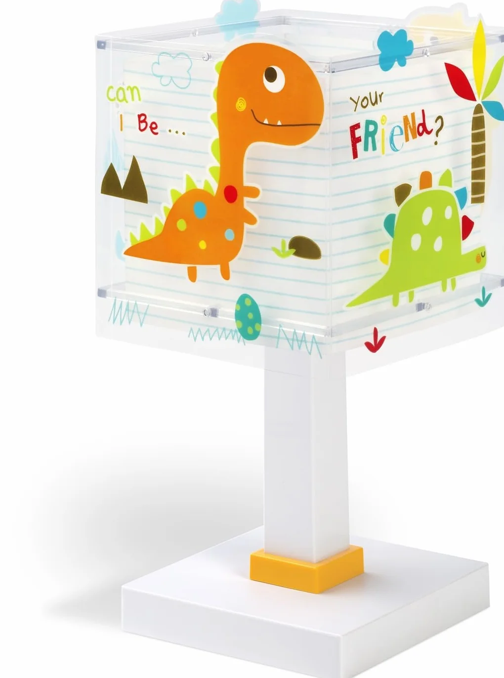 Dalber Lampe de chevet enfant Dinos Dinosaures G4 LED 4 W Ampoule incluse