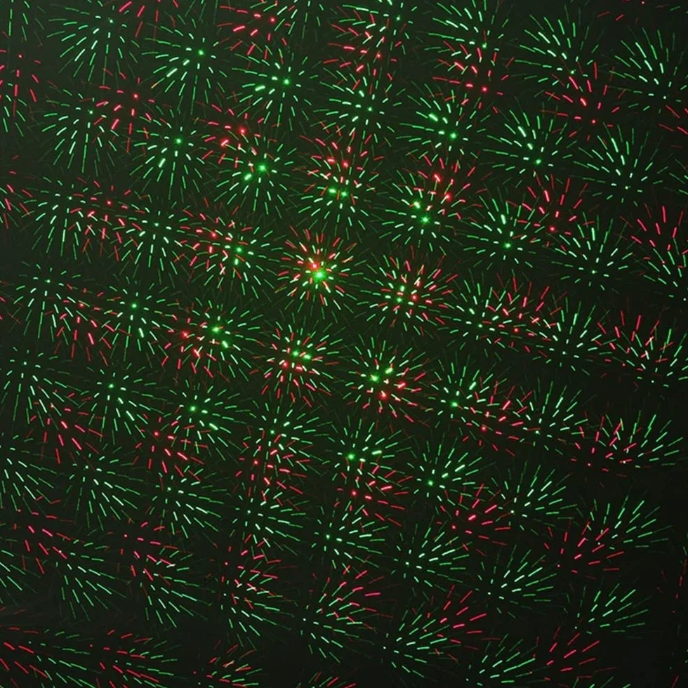 SAKEMA Projecteur de Noël LED Extérieur Vert Rouge Étoiles Décoration Fête Vacances