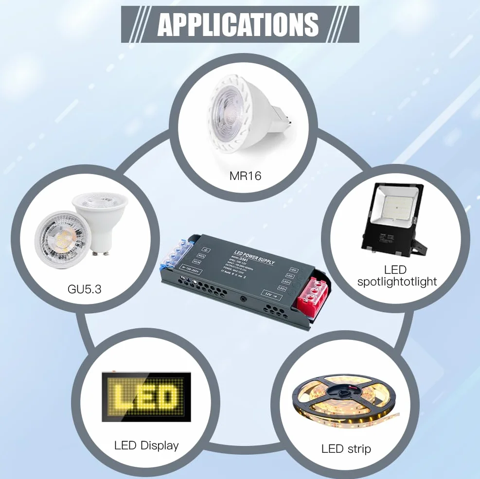 AXFEE Transformateur LED 24 V 100 W, 240 V CA vers 24 V DC 4,16 A, adaptateur de pilote à tension constante