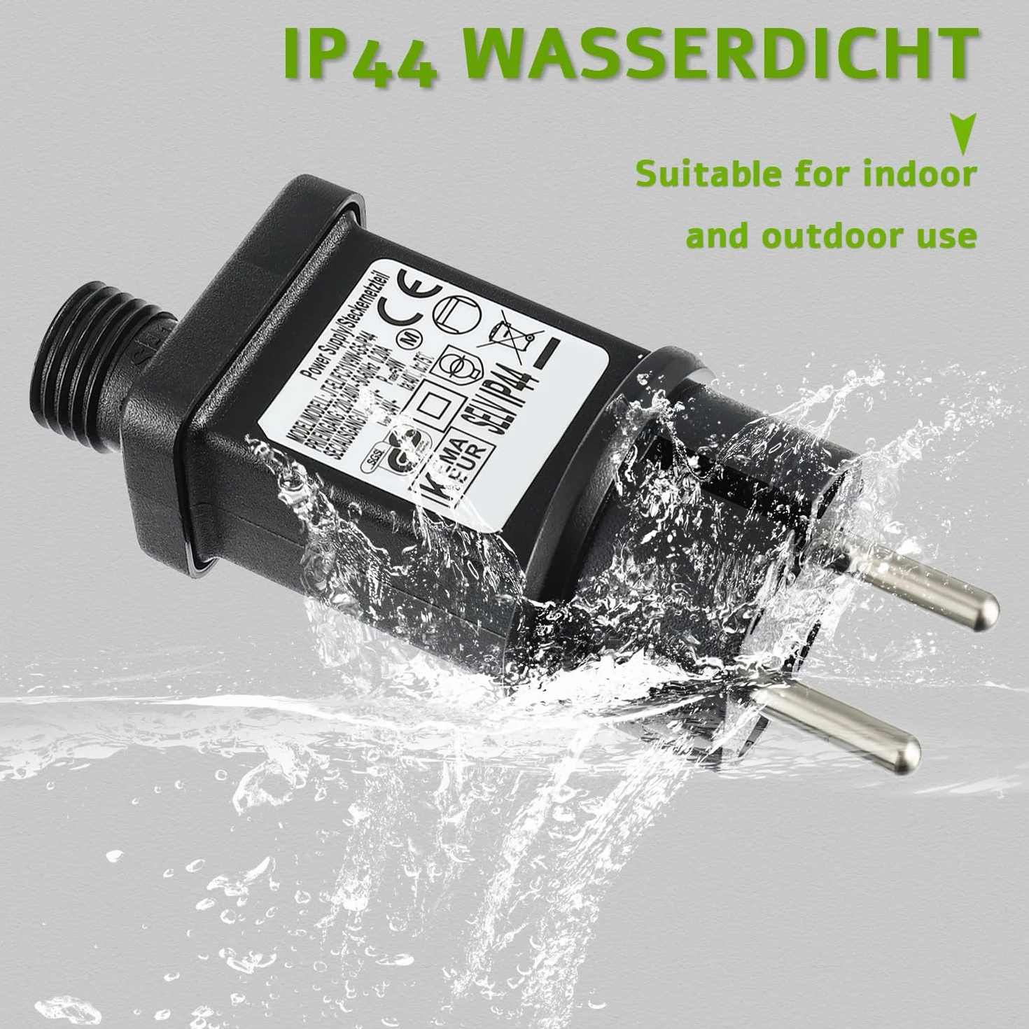 LED Transformateur 31V 9W IP44 avec Minuterie 8 Modes pour Lumières de Décoration