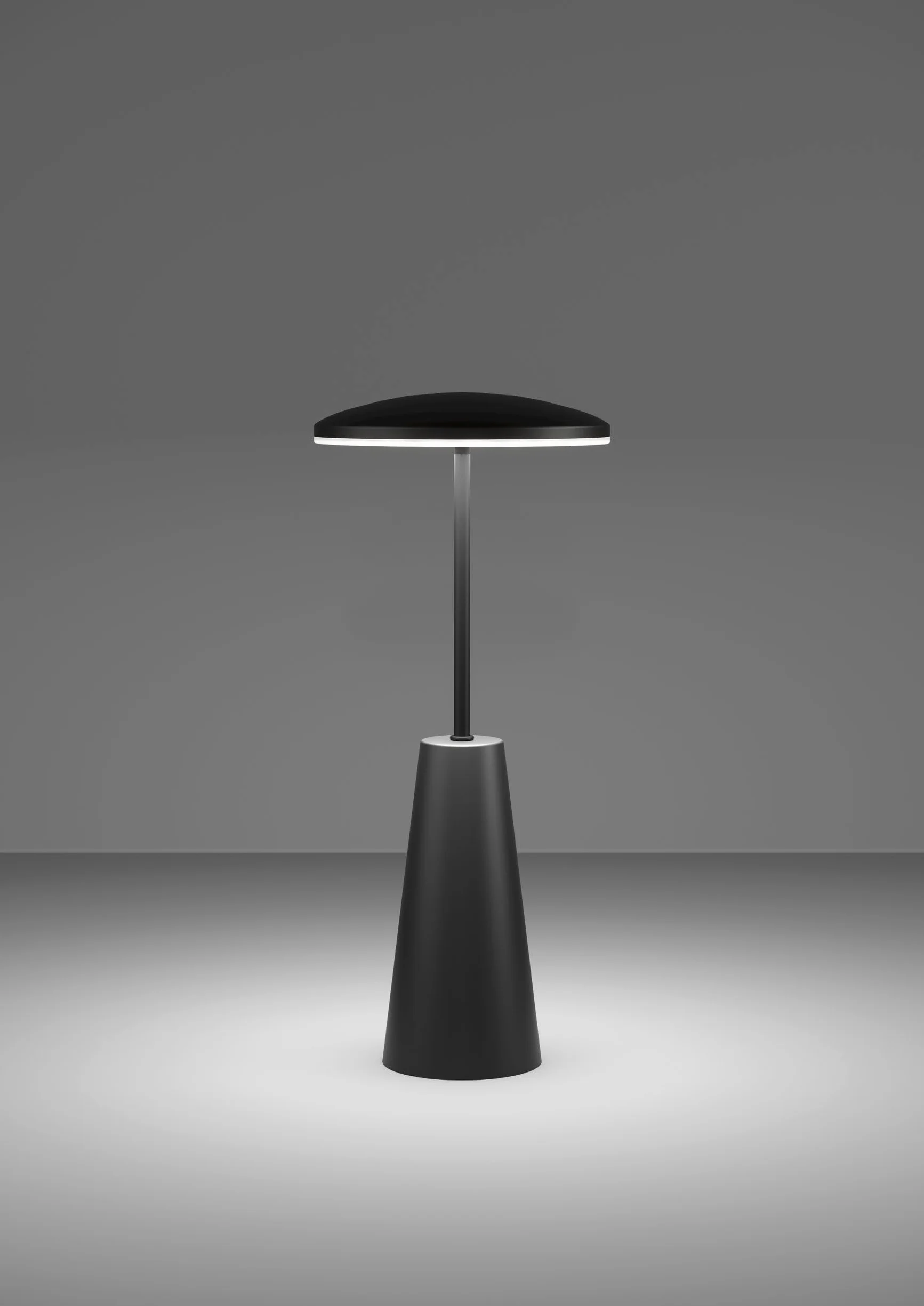 Eglo Lampe de table extérieure LED Piccola avec toucher dimmable, lumière réglable, métal noir, IP54