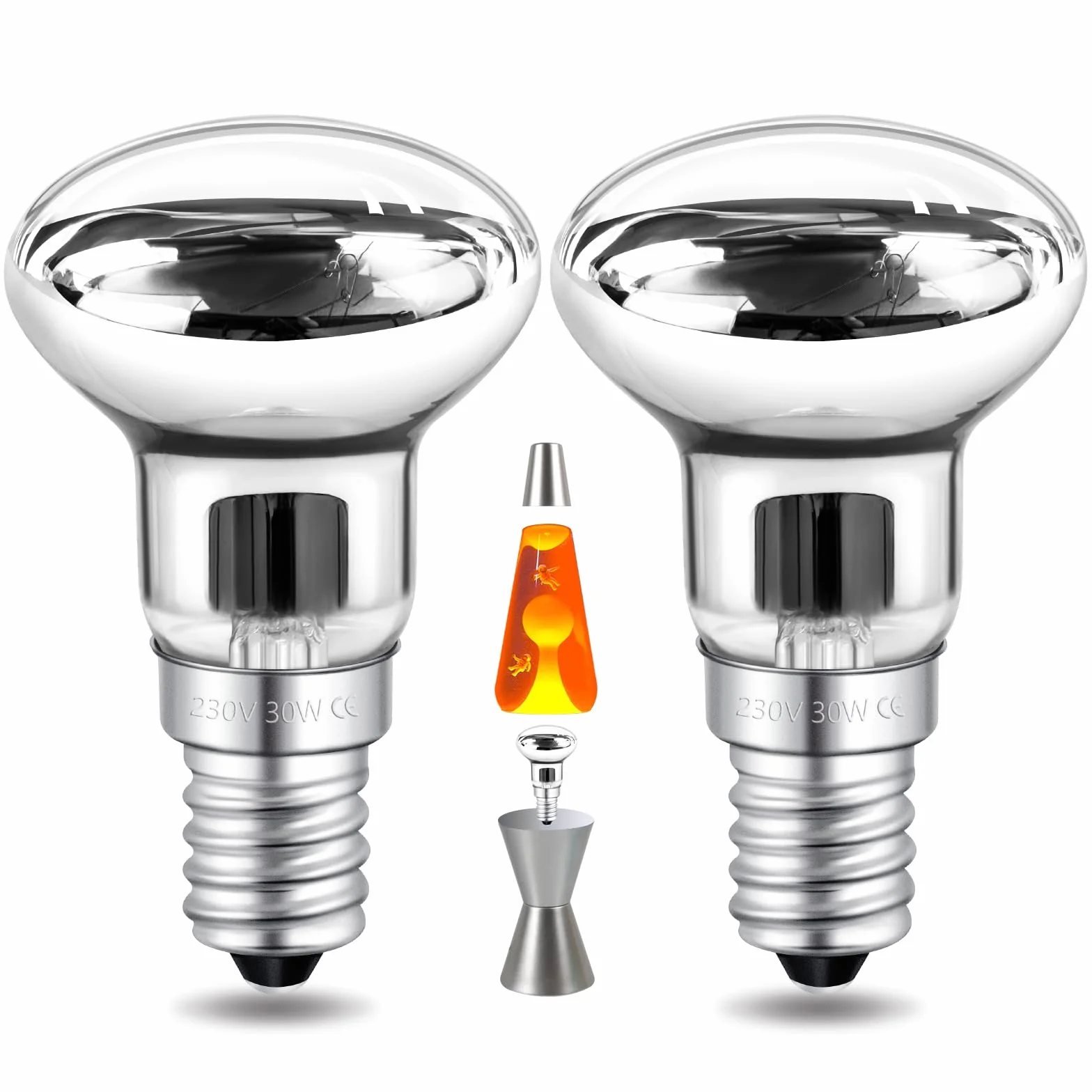Ampoule R39 E14 Dimmable 30W Blanc Chaud 2700K Réflecteur - Lot de 2