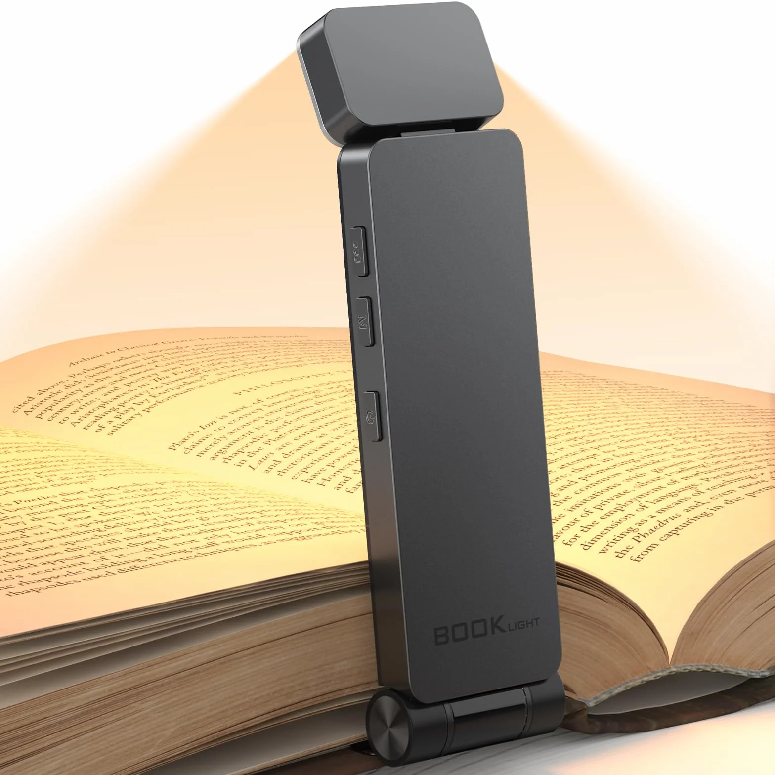 Lampe de Lecture USB Rechargeable, 3 Couleurs et 3 Luminosités Réglables, Lampe Livre pour Lecteurs