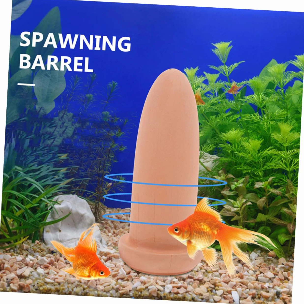 Cône de Reproduction en Argile Moyen, Seau d'Élevage pour Poissons Discus et Crevettes, Baril de Ponte avec Filet de Séparation, Ornement d'Aquarium pour Reproduction