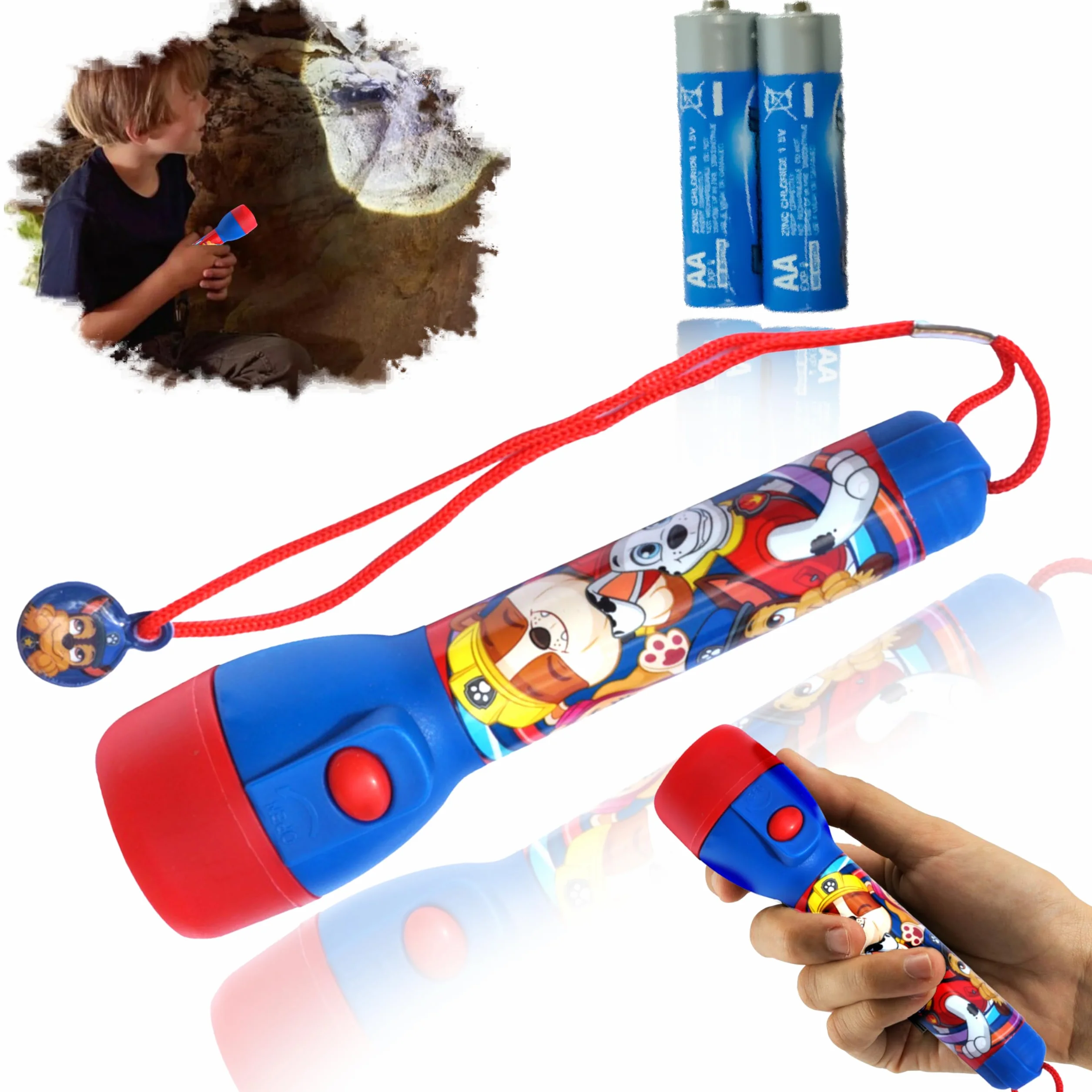 Lampe de poche LED Pat' Patrouille 16 cm pour enfants HOVUK