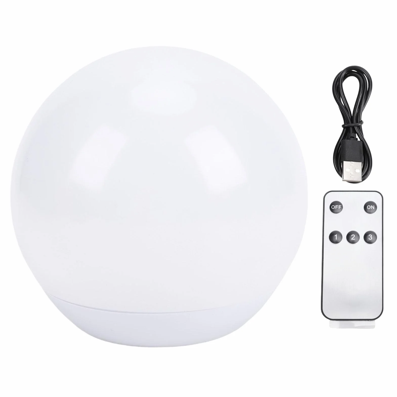 Alomejor Lampe Boule LED sans Fil Rechargeable avec Télécommande, Éclairage d'Ambiance Portable