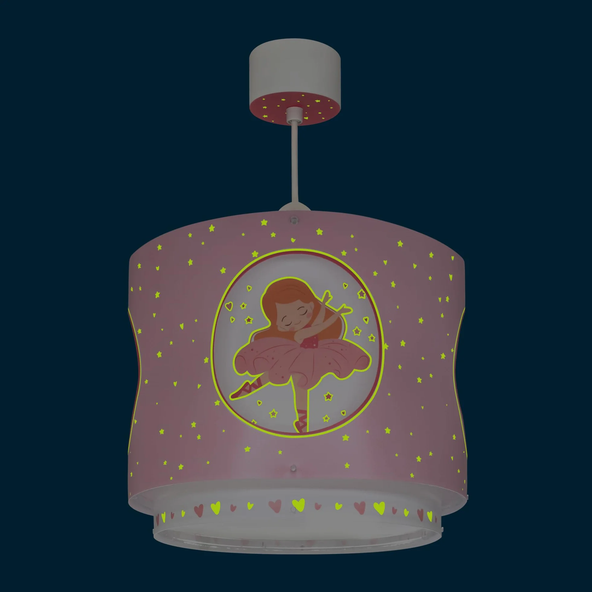 Dalber Lampe Suspension Plafonnier Enfants Ballerine E27
