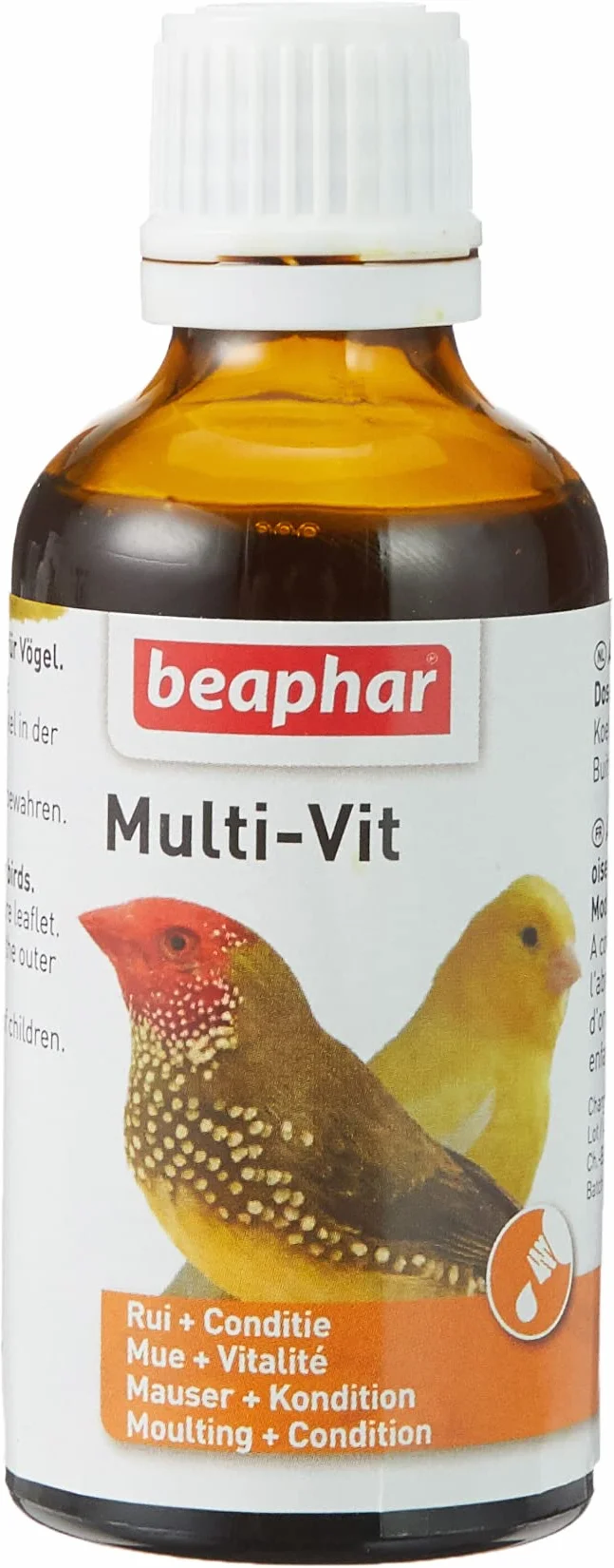 Beaphar Multi-VIT 50 ML vitamines pour oiseau 11 vitamines santé plumage