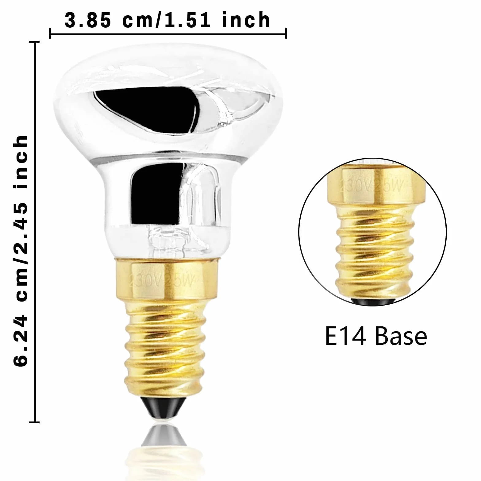 Ampoule Lampe à Lave R39 E14 25W 260lm 2800K Lot de 4