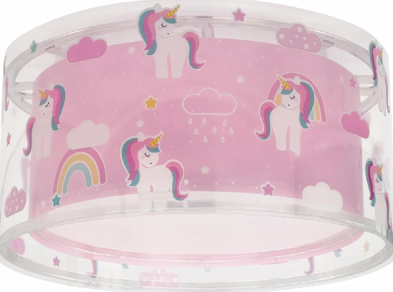 Dalber Plafonnier Enfant Lampe de Plafond Licornes E27 2x15W
