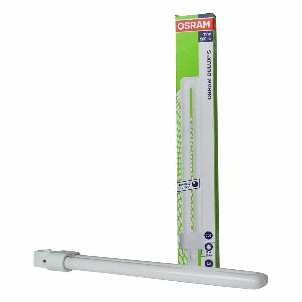 Osram Dulux S 840 11W G23 Compact Fluorescent Lamp Frosted White