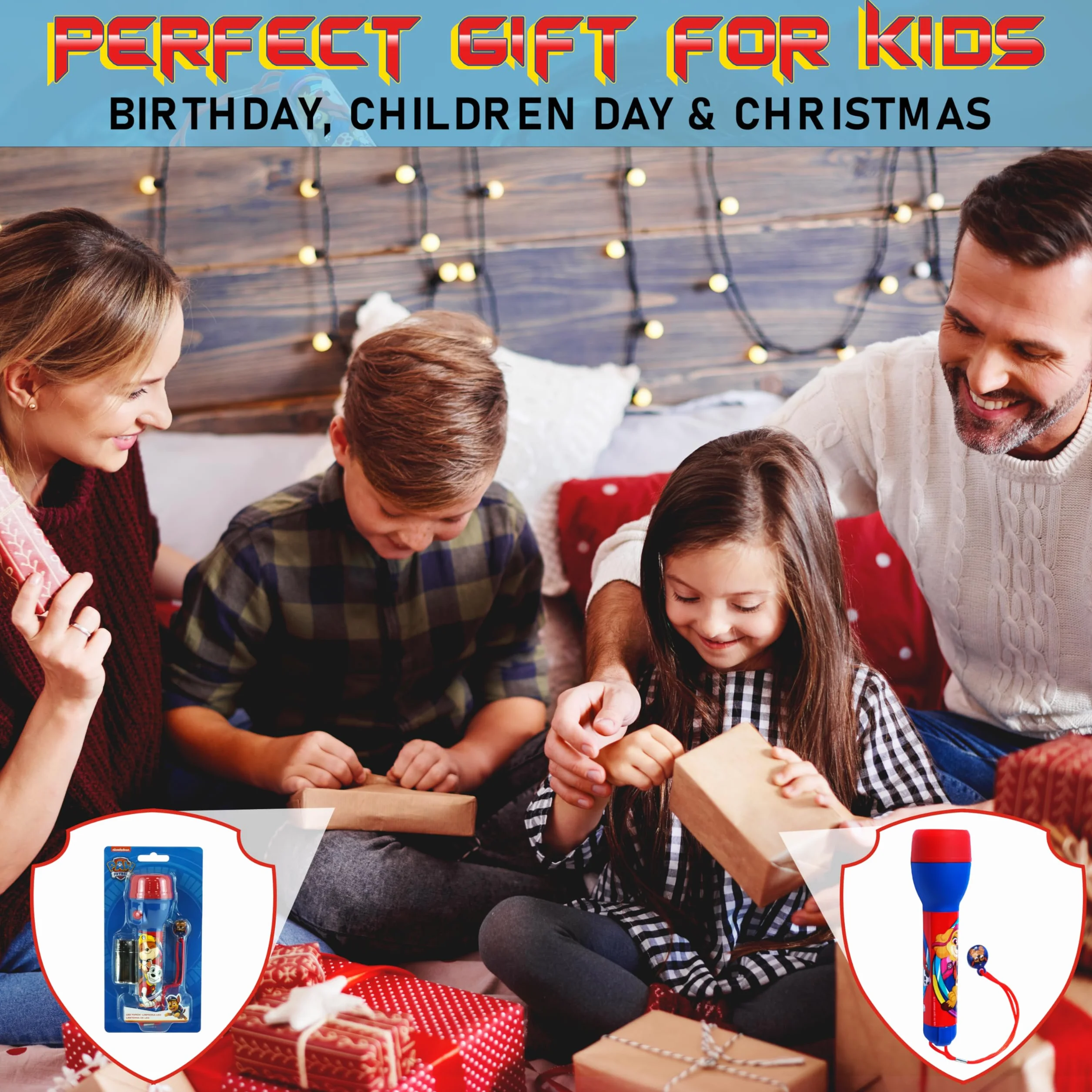 Lampe de poche LED Pat' Patrouille 16 cm pour enfants HOVUK