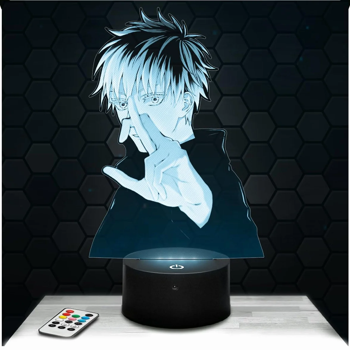 Lampe de chevet LED Satoru Gojo, décoration chambre ado garçon, idée cadeau manga