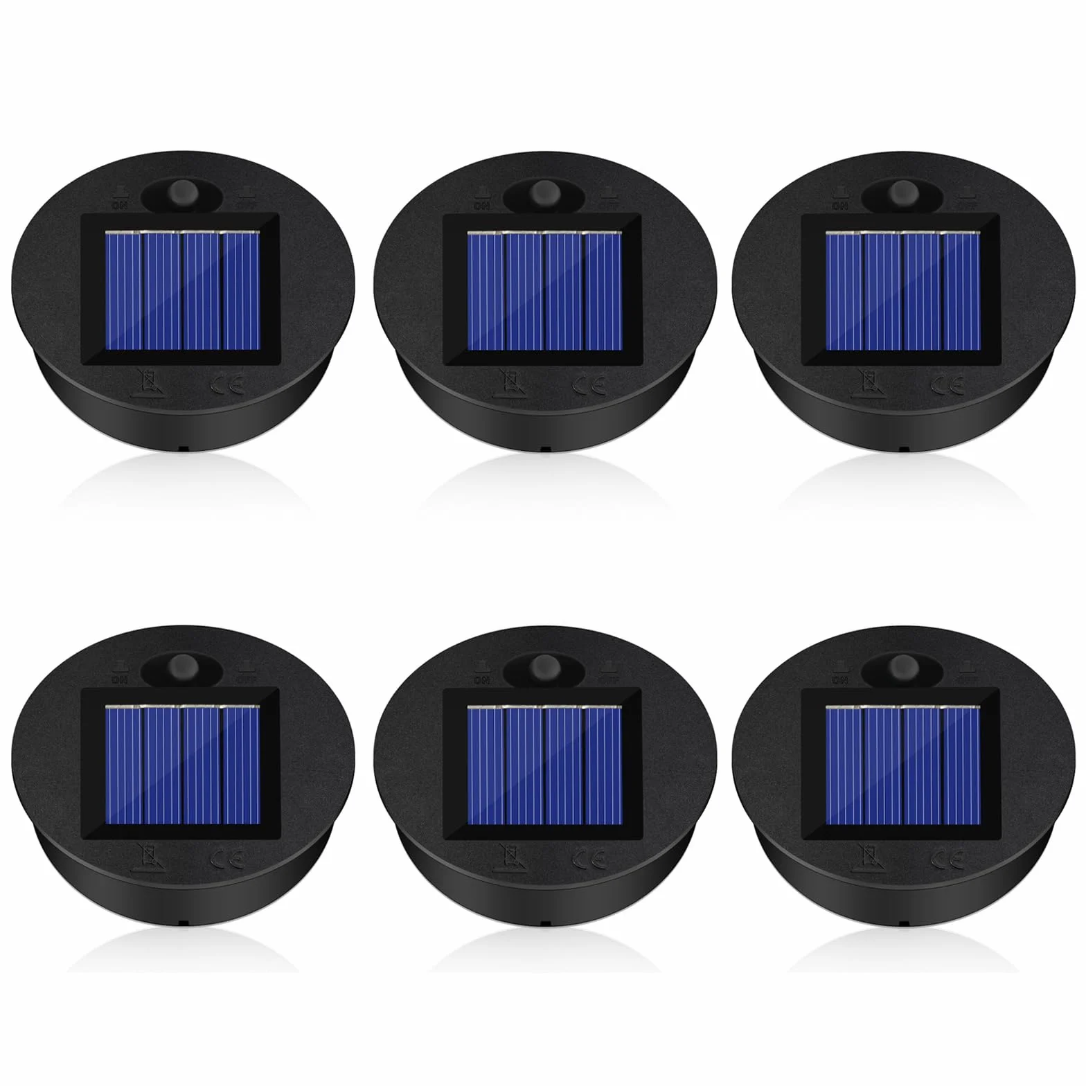 LURICO Lampe Solaire de Rechange 7cm 6 Pièces LED pour Jardin Extérieur
