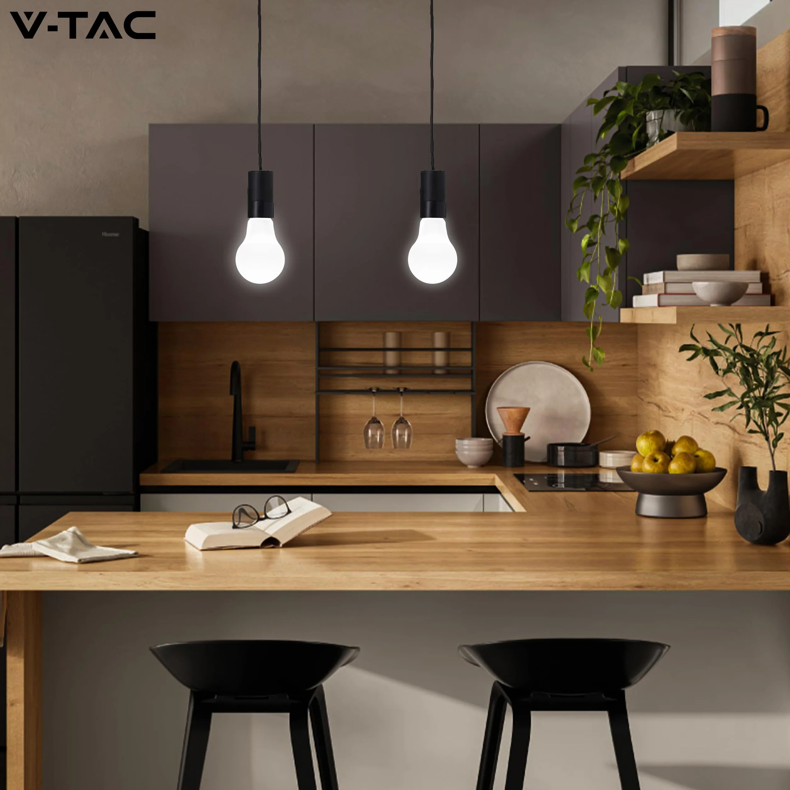 V-TAC Ampoules LED E27 8,5W A60 806 Lumen 3000K Blanc Chaud