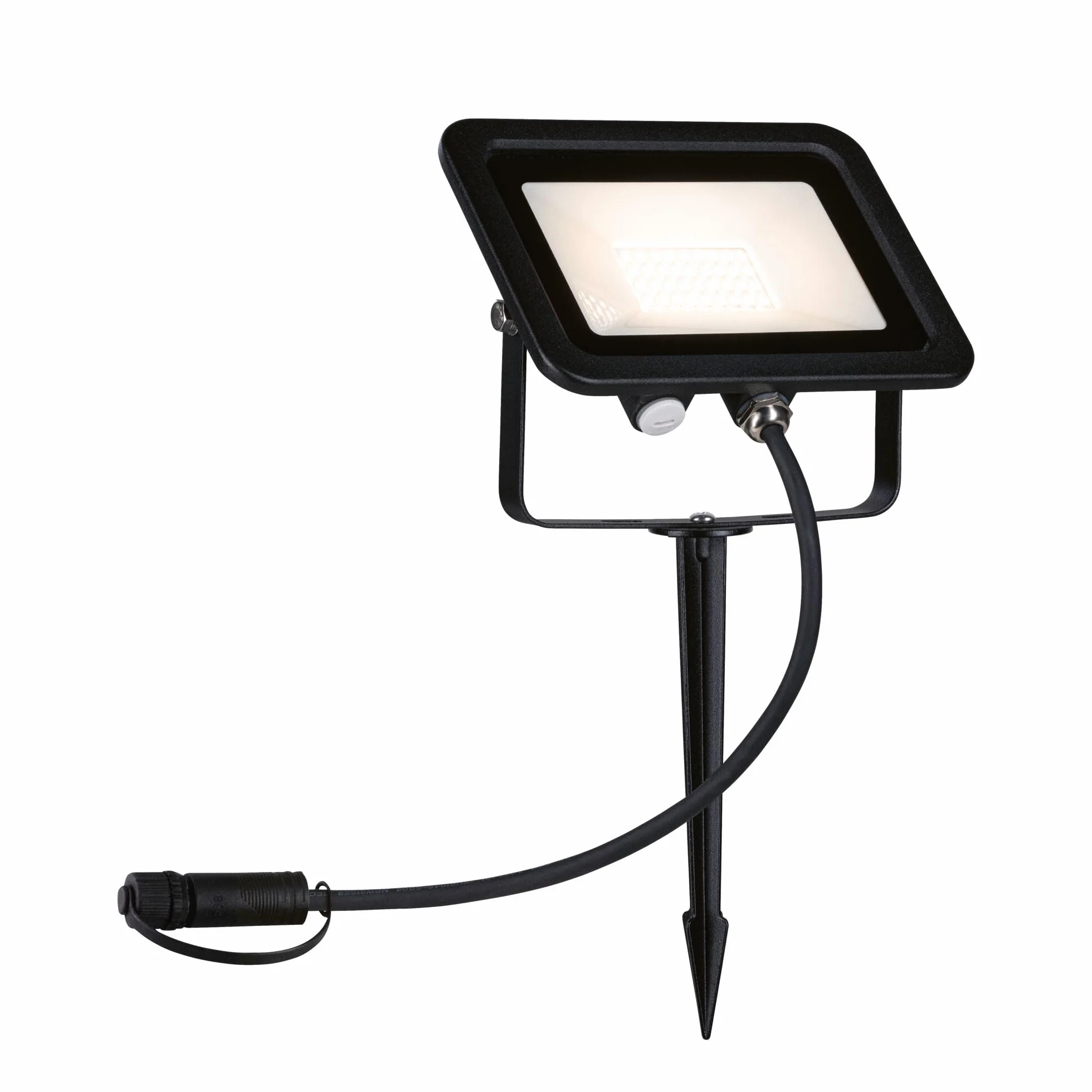 Paulmann Plug & Shine Lampe d'extérieur LED Projecteur de jardin IP65 Blanc chaud 15,5 W Noir Aluminium 3000 K