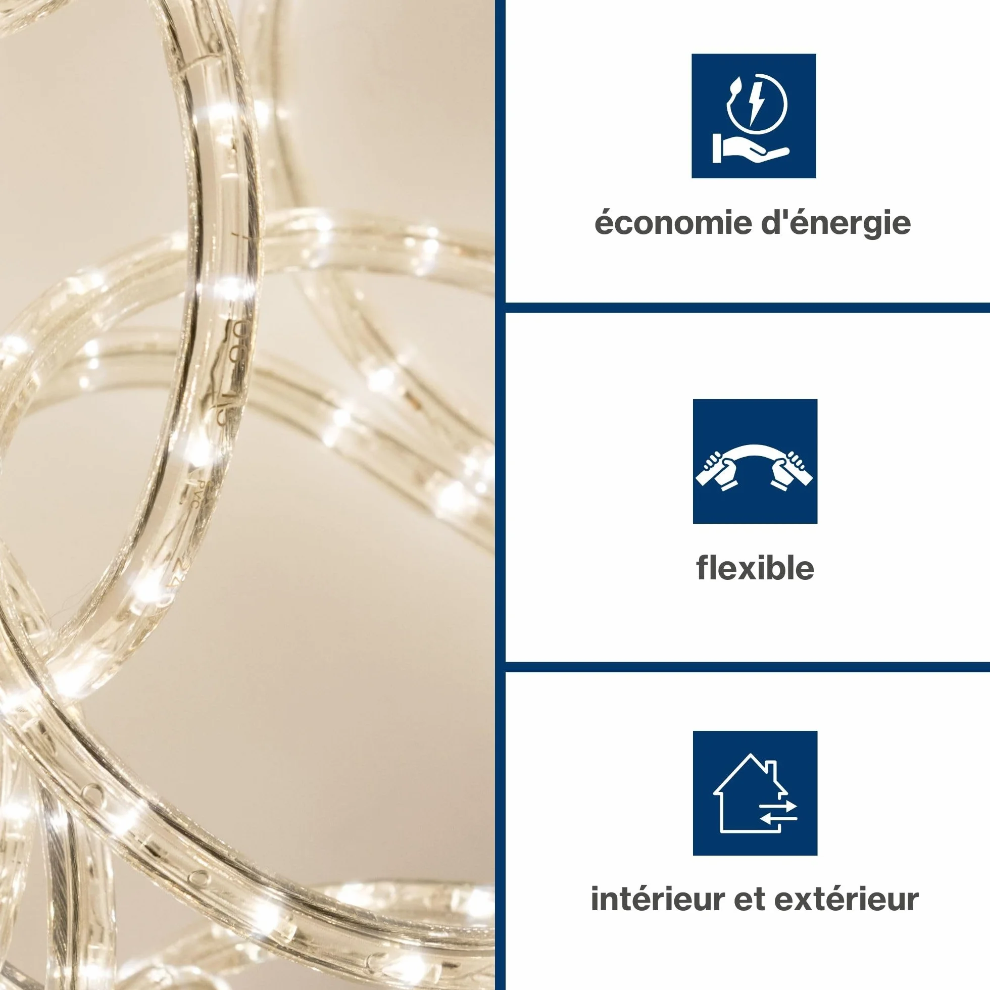 HQ-Power Bande LED 36 LED/mètre Blanc Chaud 45 m