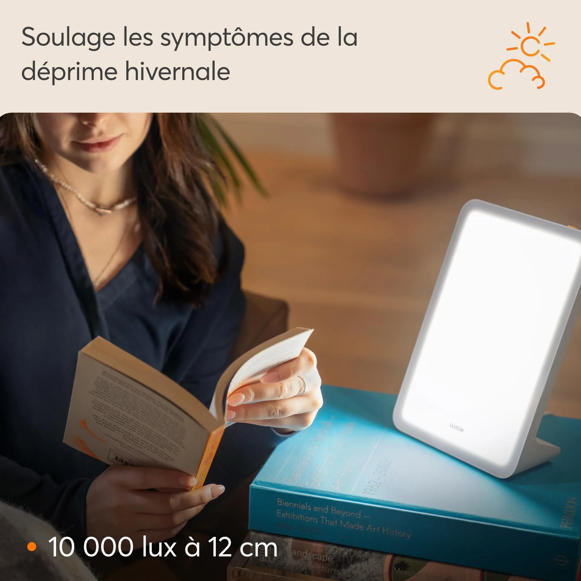 Lumie Mini lampe de luminothérapie compacte humeur énergie vigilance