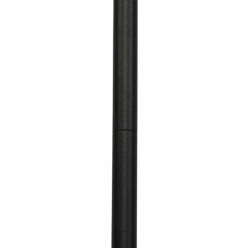 QAZQA Virginia Lampadaire 1 Lumière Ø 25 cm Noir Design Éclairage Extérieur