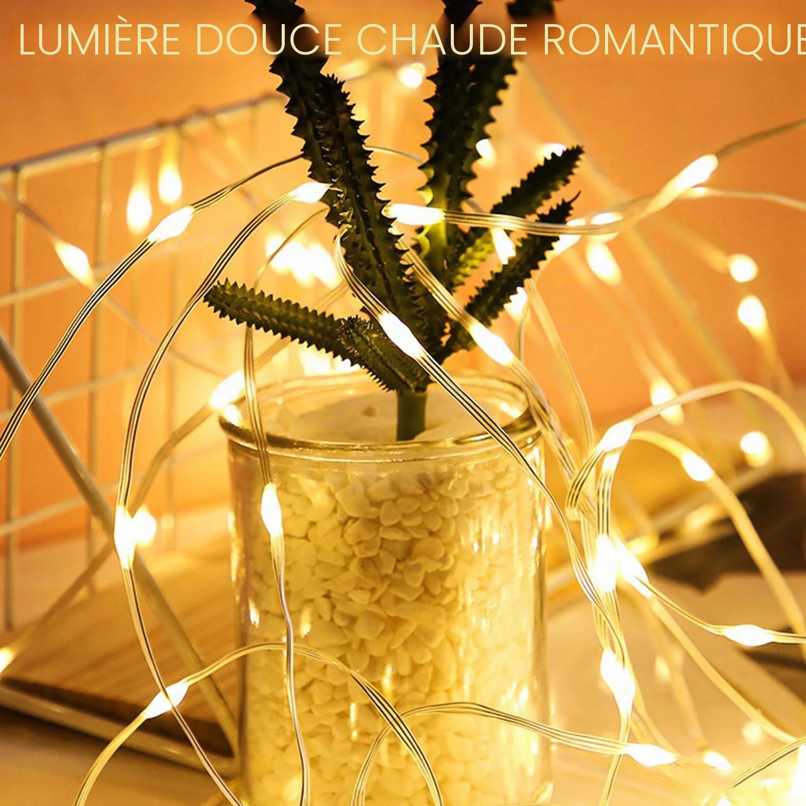 Guirlande lumineuse solaire pour parasol 104 LED avec télécommande