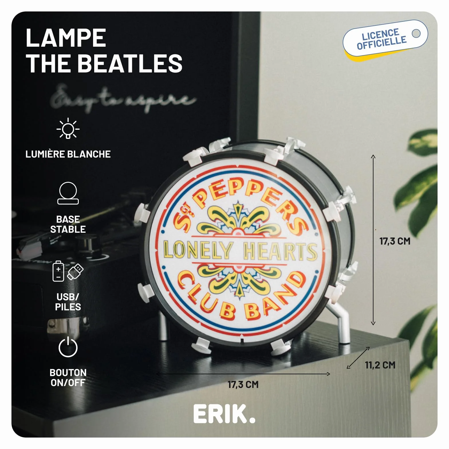 Grupo Erik Lampe Décorative Les Beatles Lampe Geek Decoration Chambre Enfant Deco Gaming Cadeau Geek