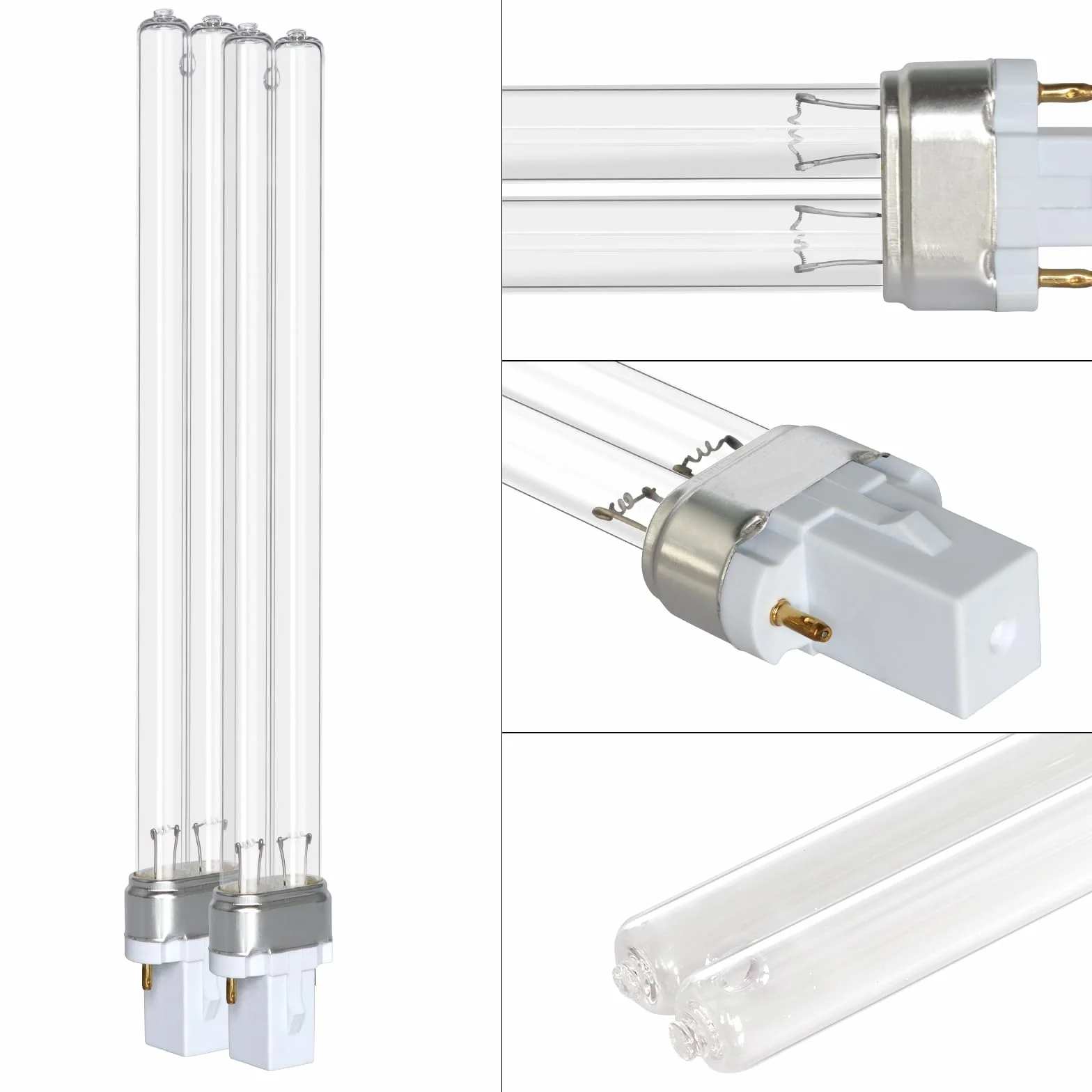 Lampe de Désinfection UV G23 2 Broches 11W, Ampoule UVC Compacte pour Aquarium et Bassin de Jardin