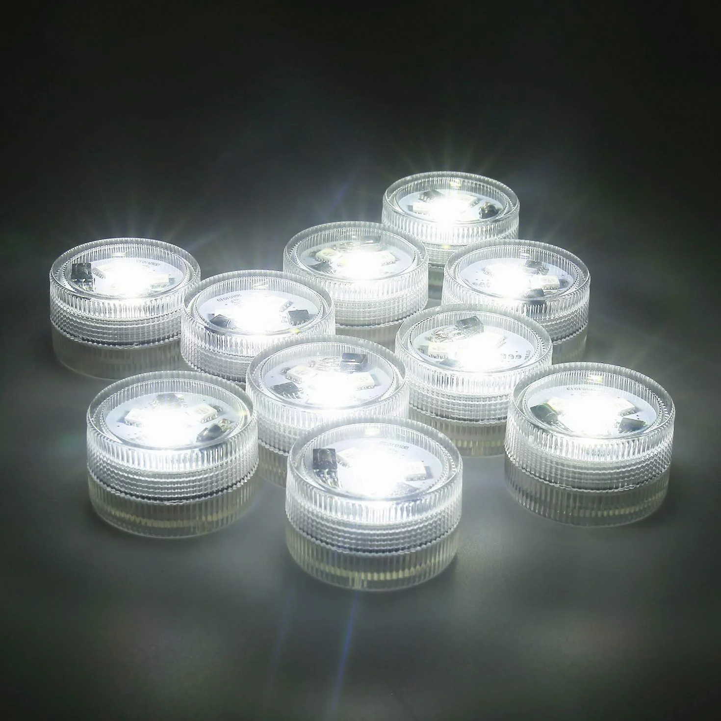 ALED LIGHT Mini Lumières LED Submersible RGB Multicolore Étanche avec 2 Télécommandes pour Piscine Étang Aquarium