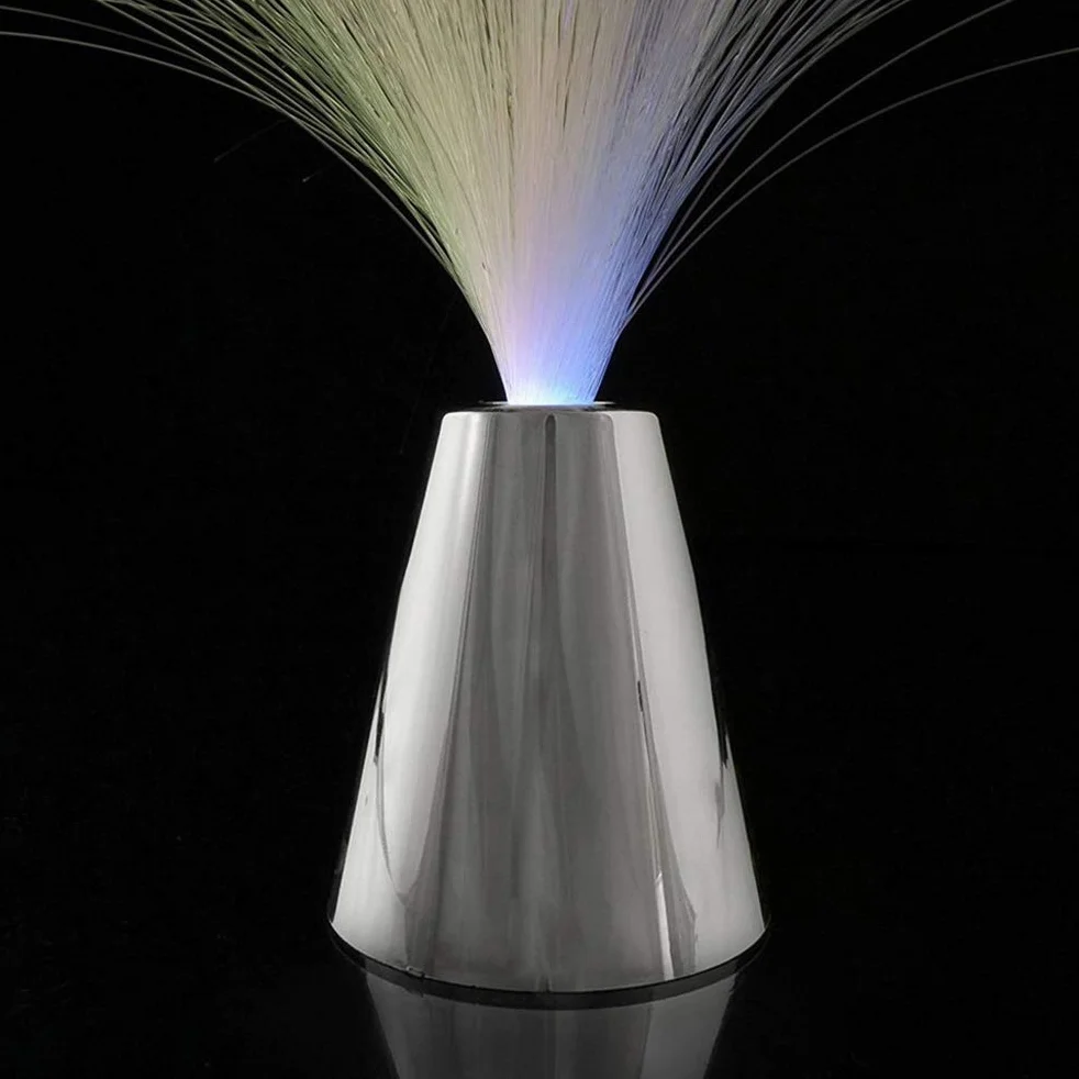 Lumière à Fibre Optique LED 7 Couleurs, Lampe Décoration Intérieure