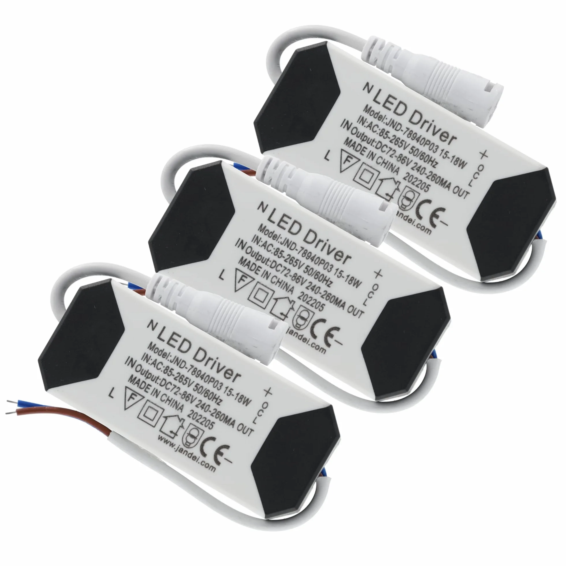 Lot de 3 Transformateur Driver LED 15W 18W 24Vdc a 36Vdc 280mA Courant Constant