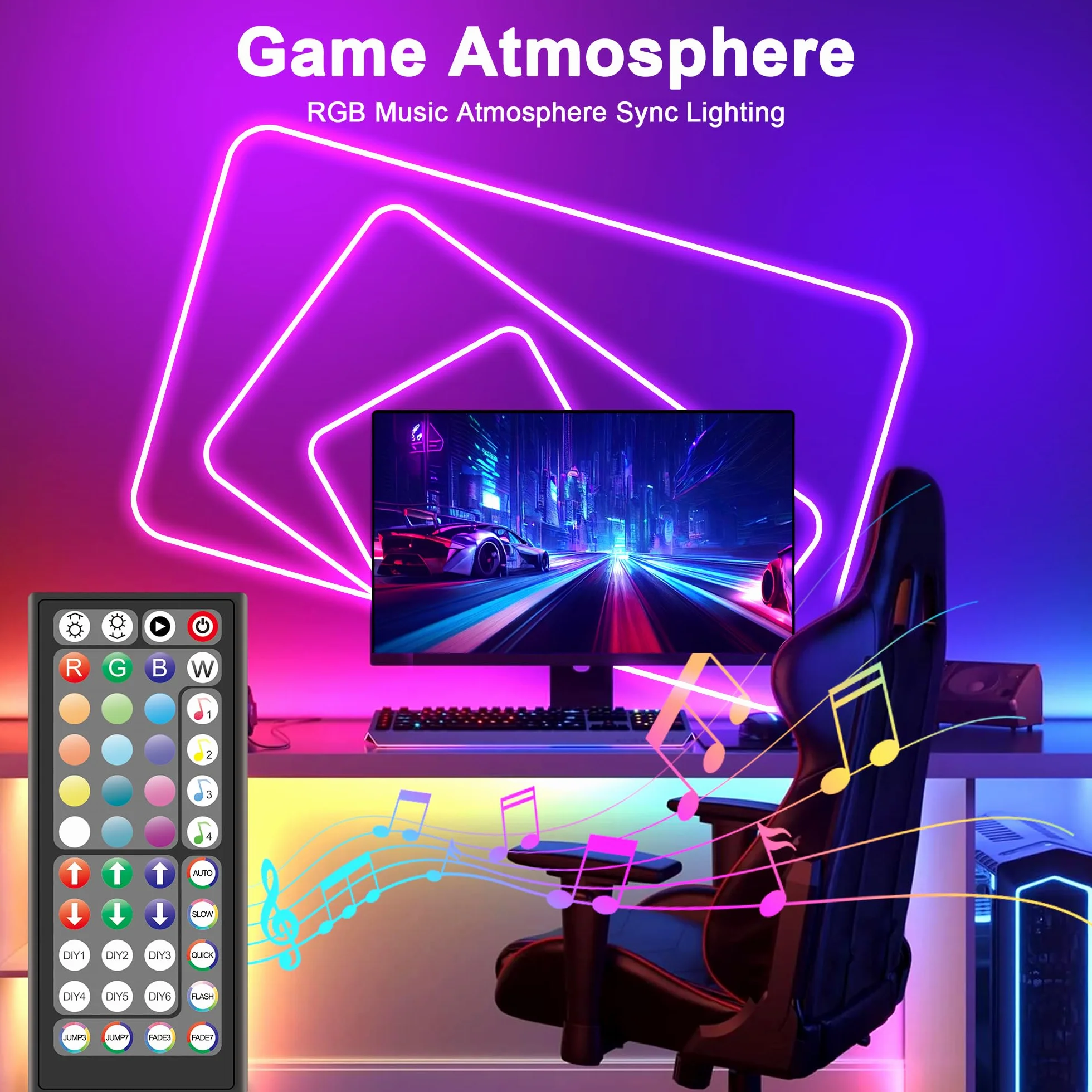 Macchiatto Ruban LED Néon 5M, Bande LED avec APP/Télécommande, Synchronisation Musicale, Imperméable, pour Intérieur et Extérieur