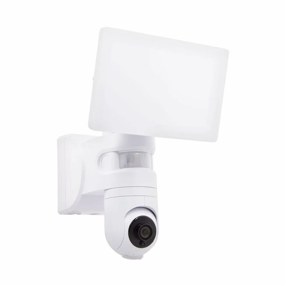 KOZII Projecteur Mural avec Caméra Intégrée 2200 Lumens Blanc Froid Détecteur de Mouvement Sécurité Extérieure